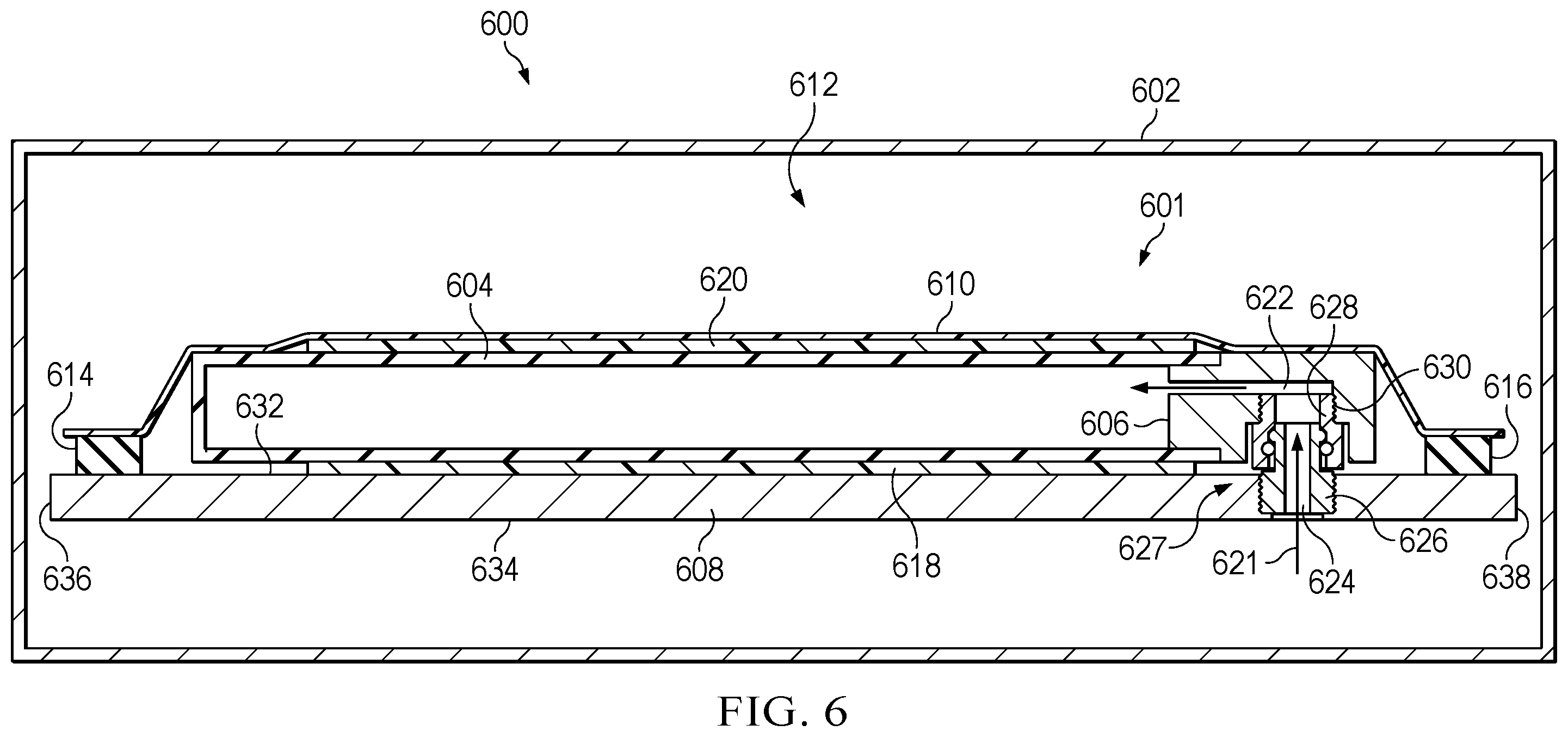 Patent US12403665 Figure 6 – Reusable composite curing system