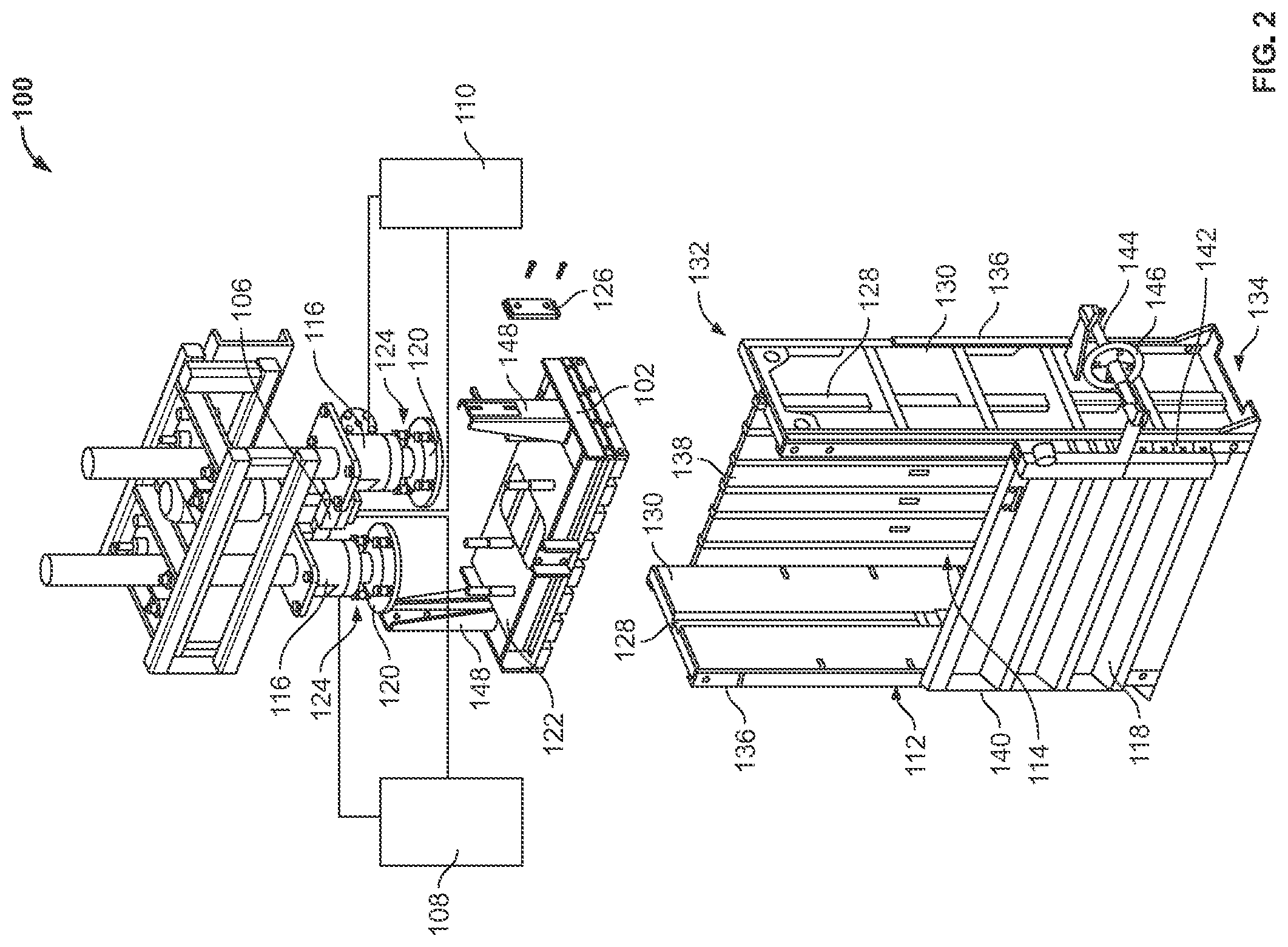 Patent US12403668 Figure 2 – Vertical refuse baler