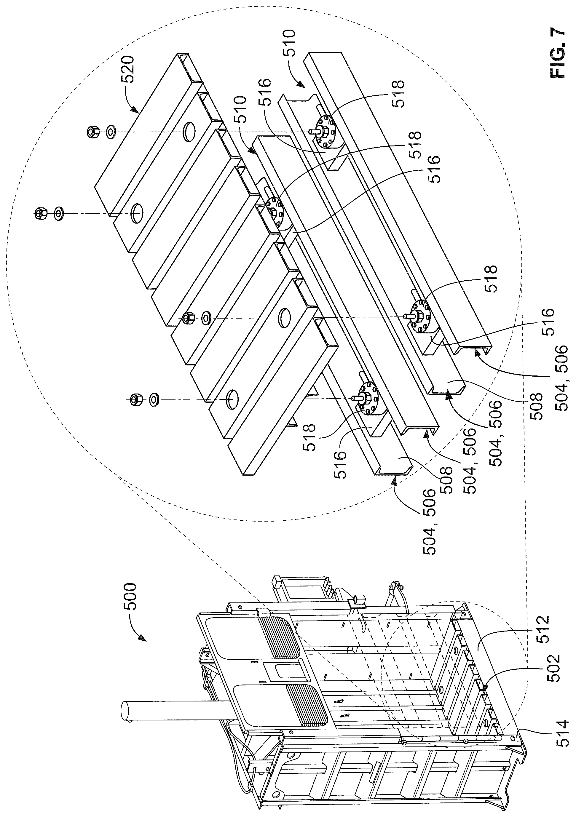 Patent US12403668 Figure 6 – Vertical refuse baler