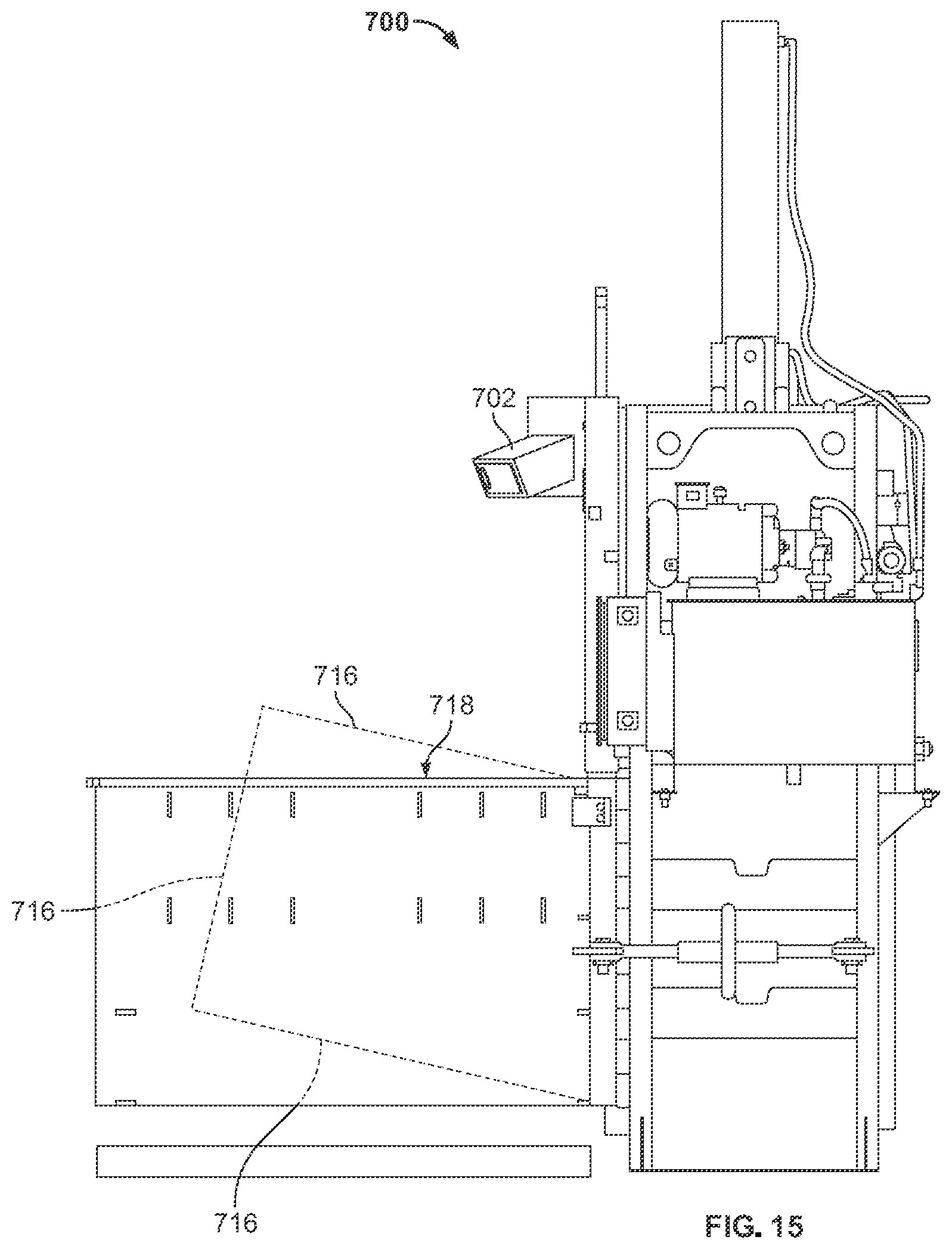 Patent US12403668 Figure 13 – Vertical refuse baler