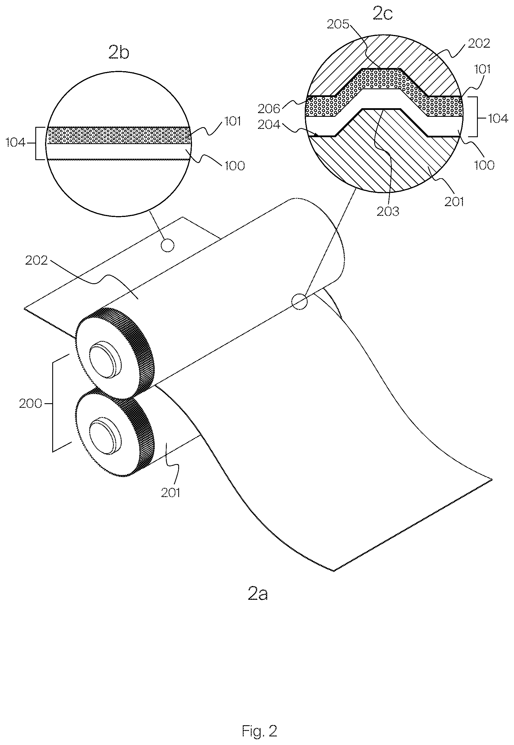 Patent US12403669 Figure 2 – Method and tool for embossing of barrier paper
