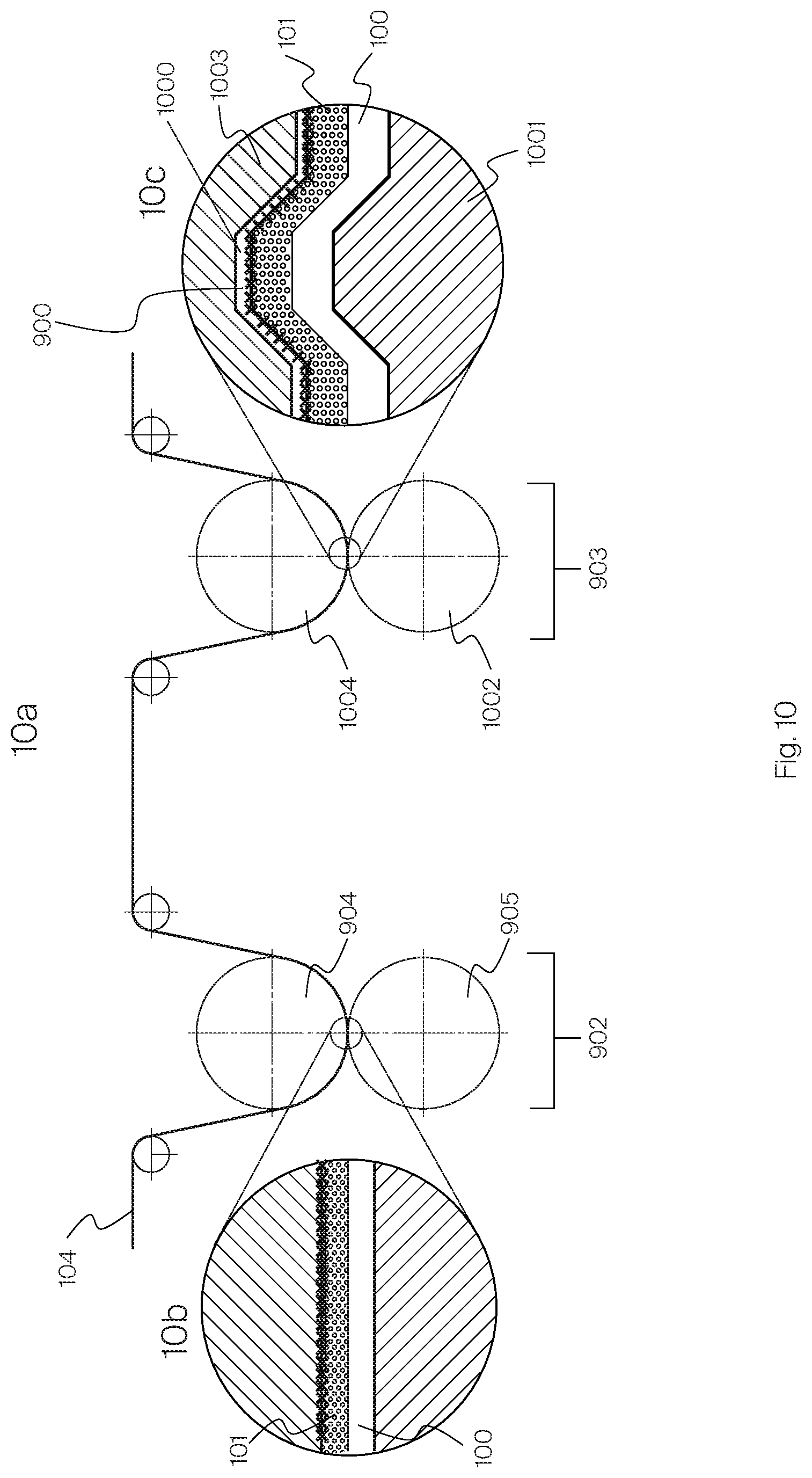 Patent US12403669 Figure 10 – Method and tool for embossing of barrier paper