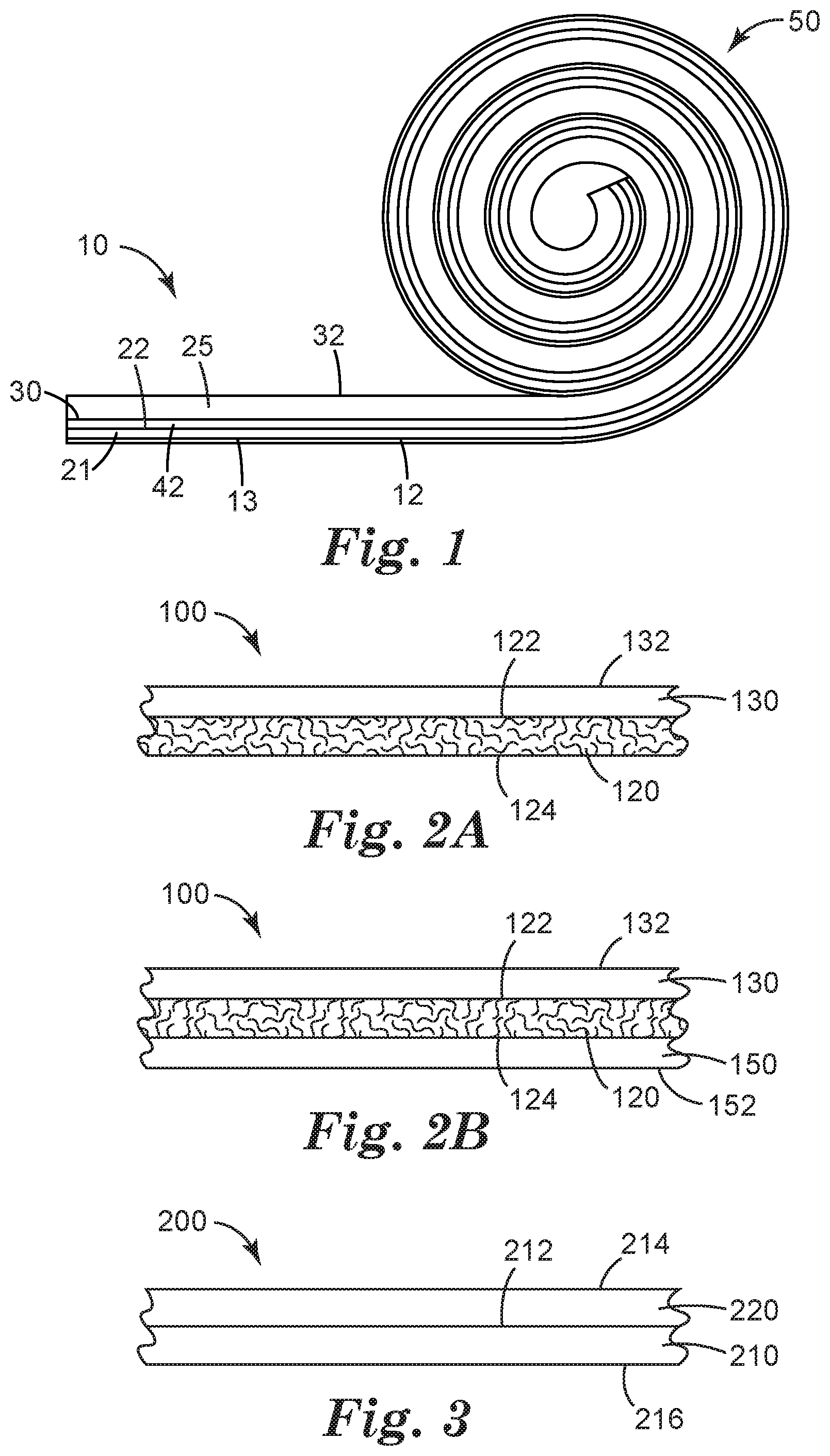 Patent US12403671 Figure 1 – Roll including air and water barrier article and method of using the same