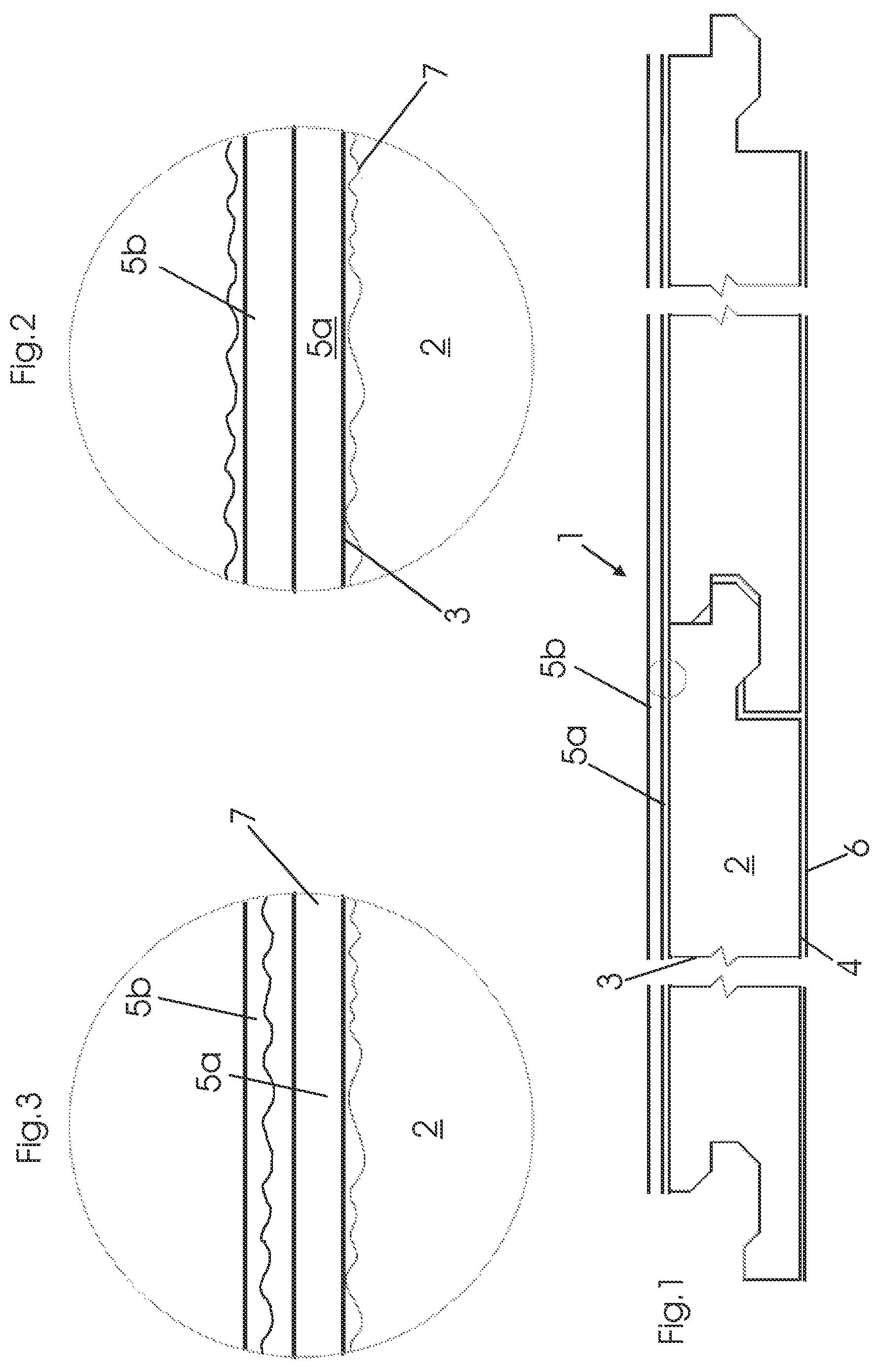 Patent US12403677 Figure 1 – Method for producing a veneered wooden material and wooden material comprising a supporting plate and at least two veneers