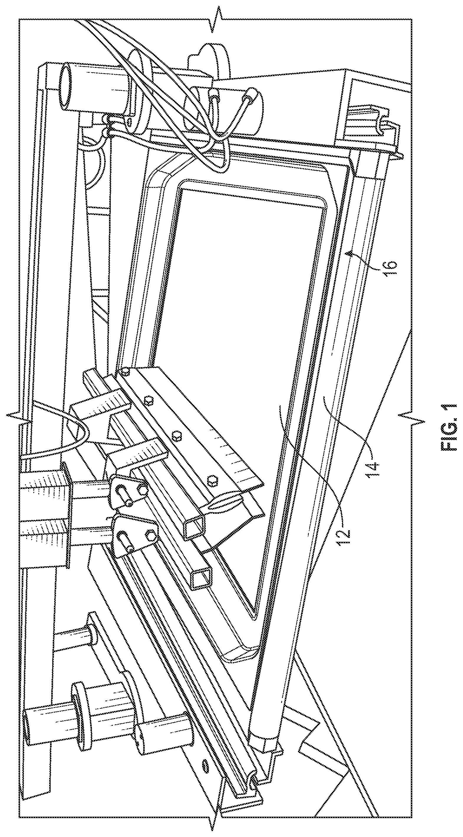 Patent US12403688 — Apparatus and process for t-shirt/garment screen printing — Figure 1