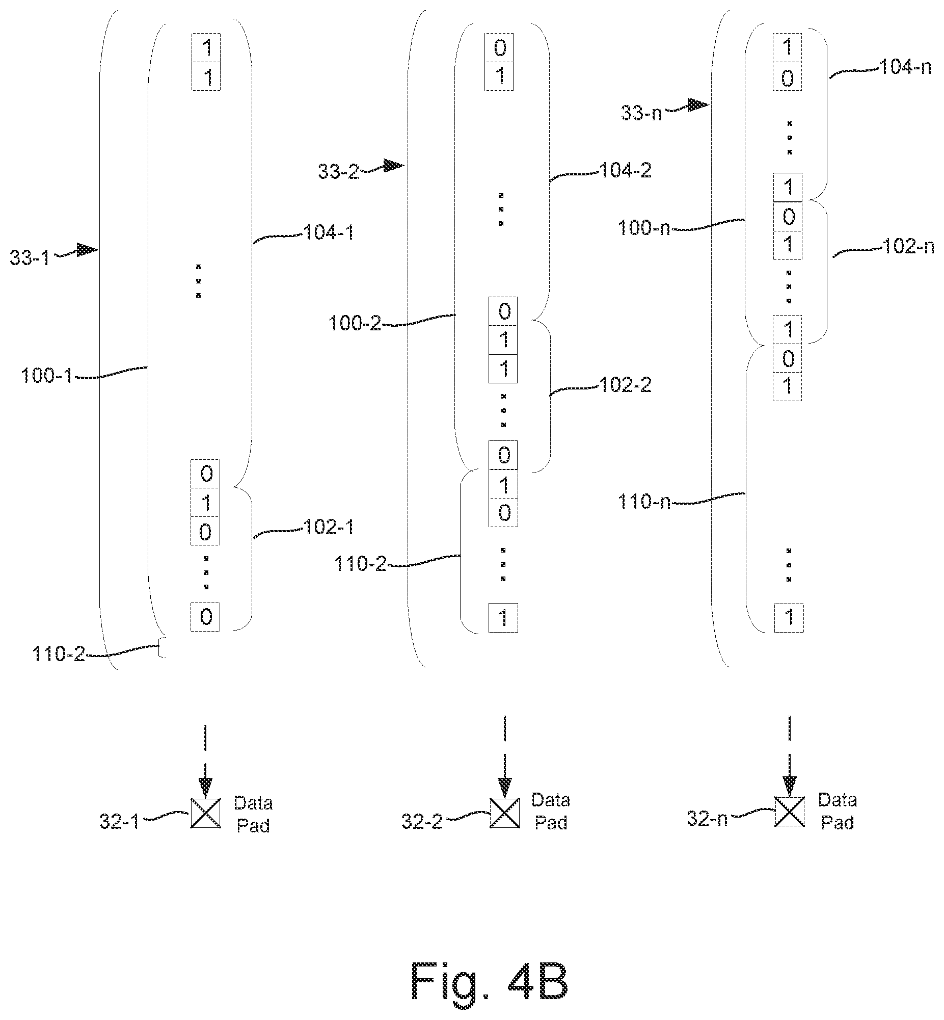 Patent US12403689 Figure 5 – Print component with memory array using intermittent clock signal