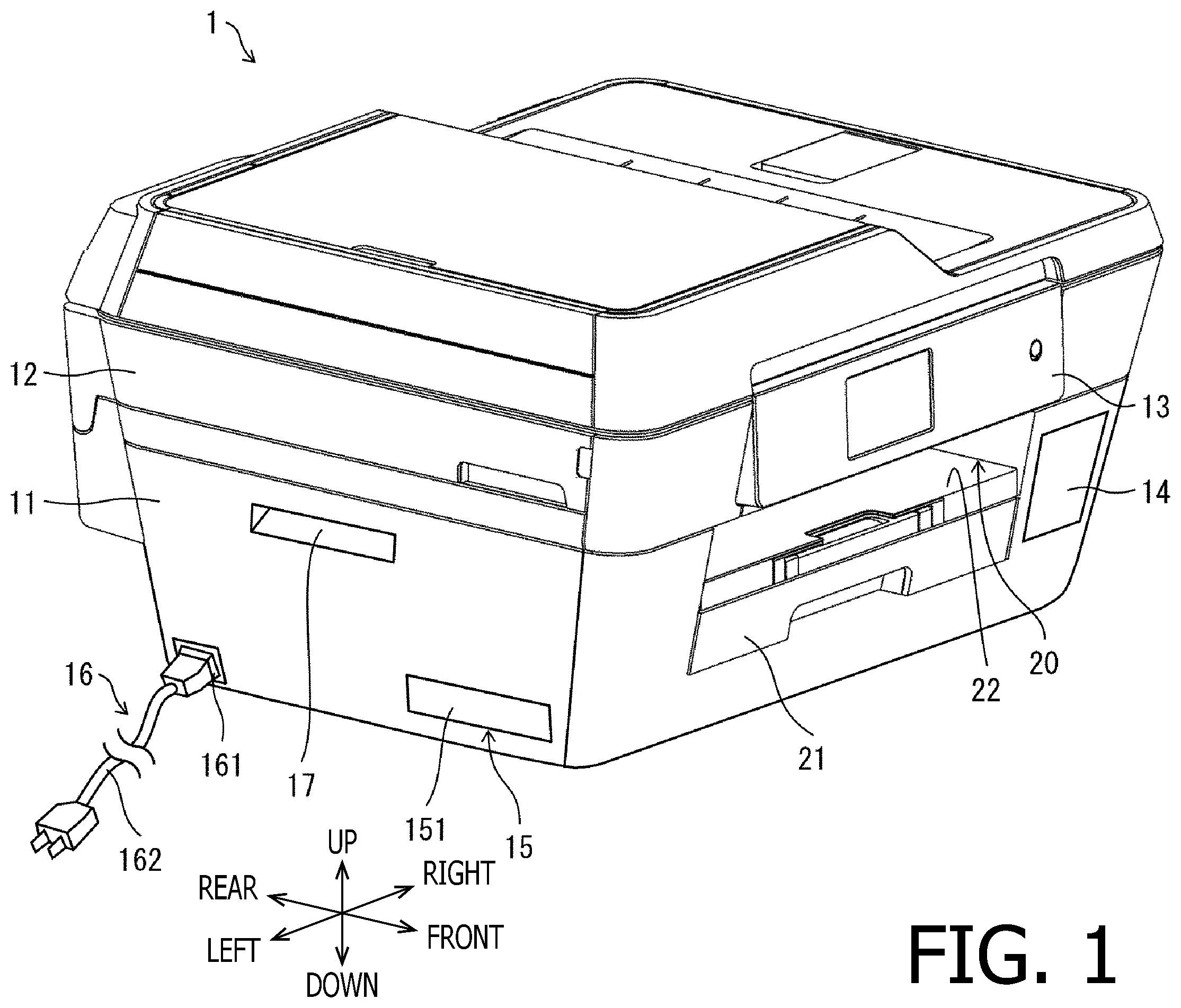 Patent US12403697 Figure 1 – Liquid discharging apparatus