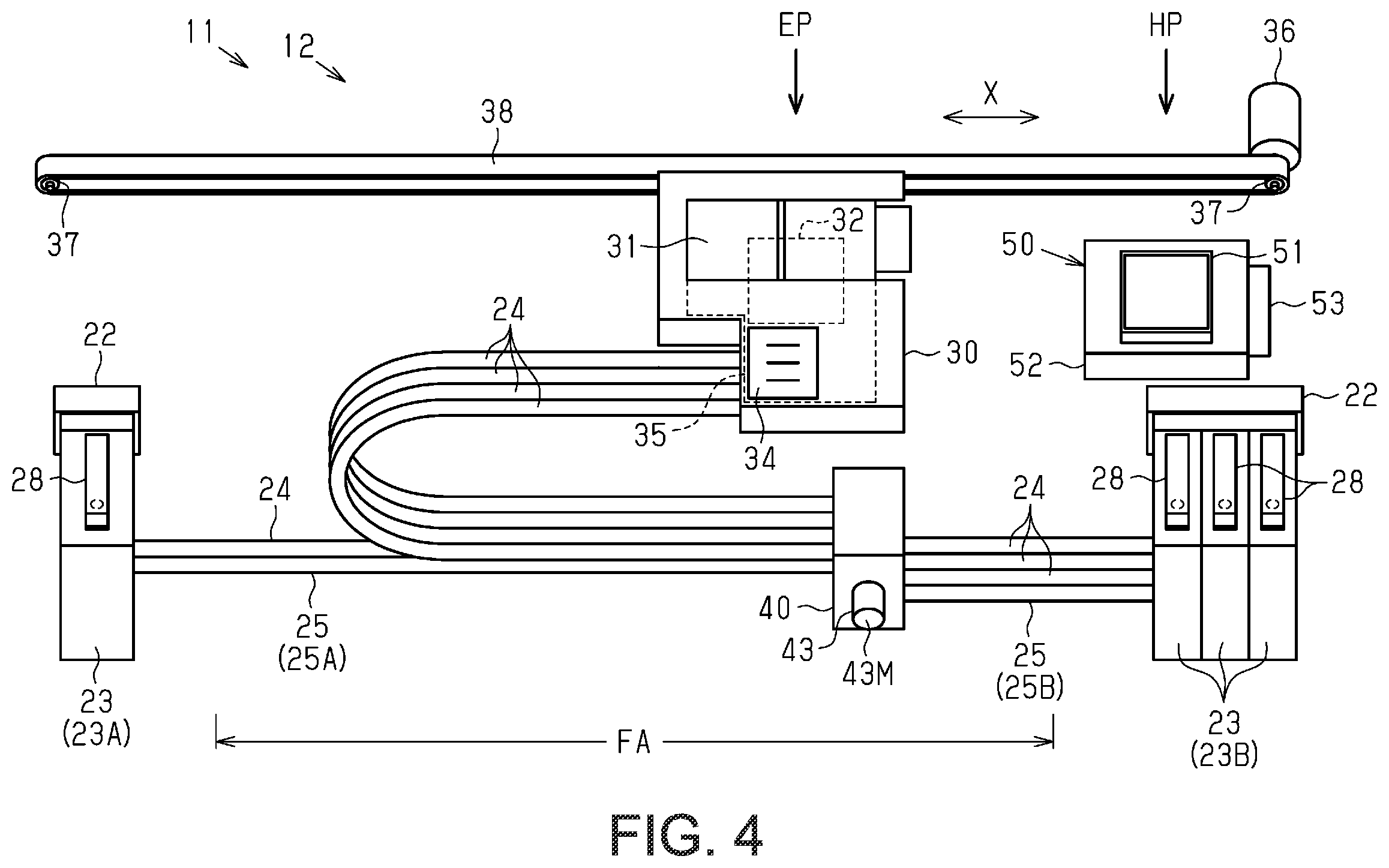 Patent US12403699 Figure 4 – Liquid ejection apparatus
