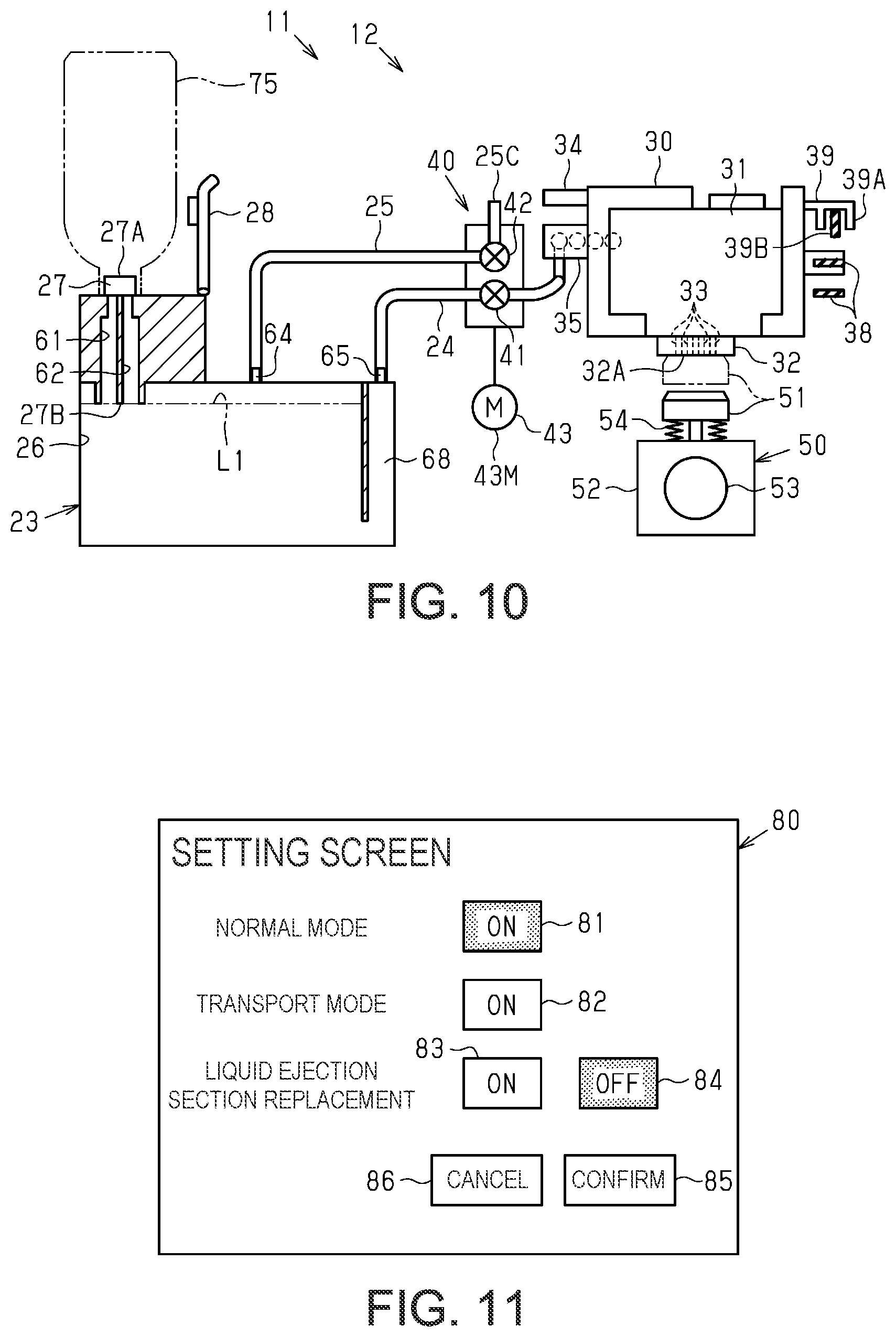 Patent US12403699 Figure 8 – Liquid ejection apparatus