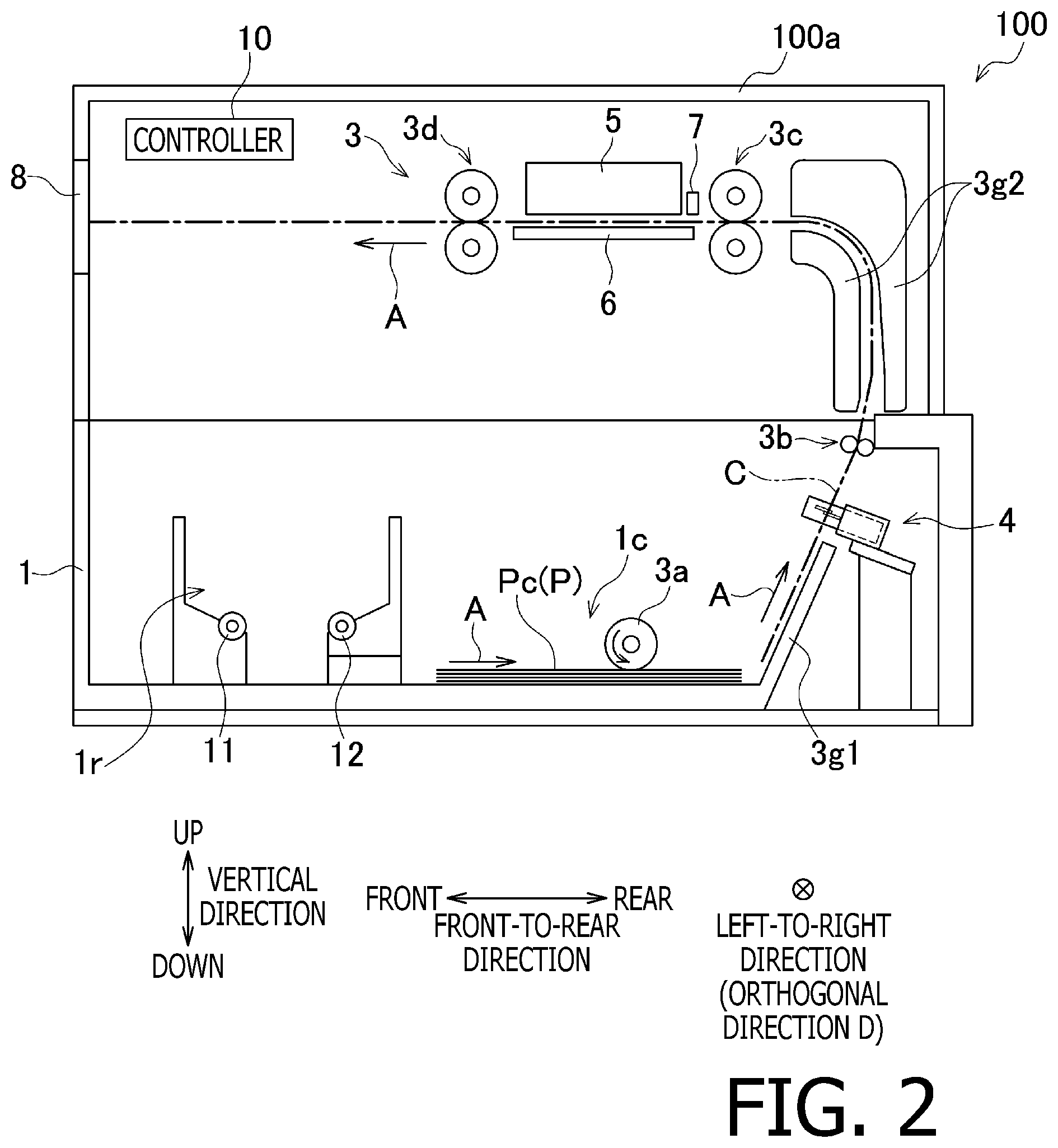 Patent US12403703 Figure 2 – Image recording apparatus, computer-readable storage medium, and method for appropriately enlarging image in borderless image recording