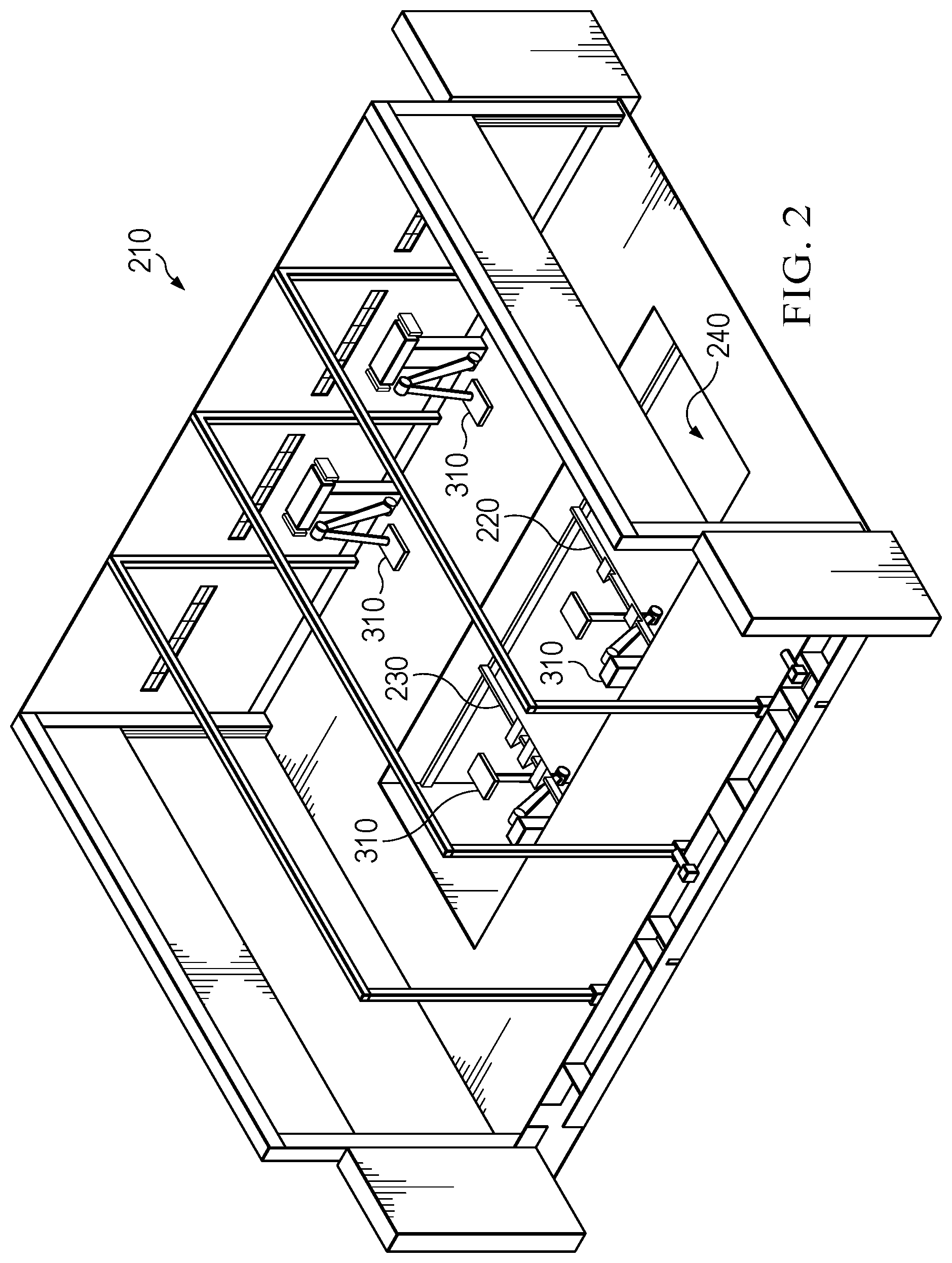 Patent US12403706 Figure 2 – Robotics for inkjet printing vehicle livery