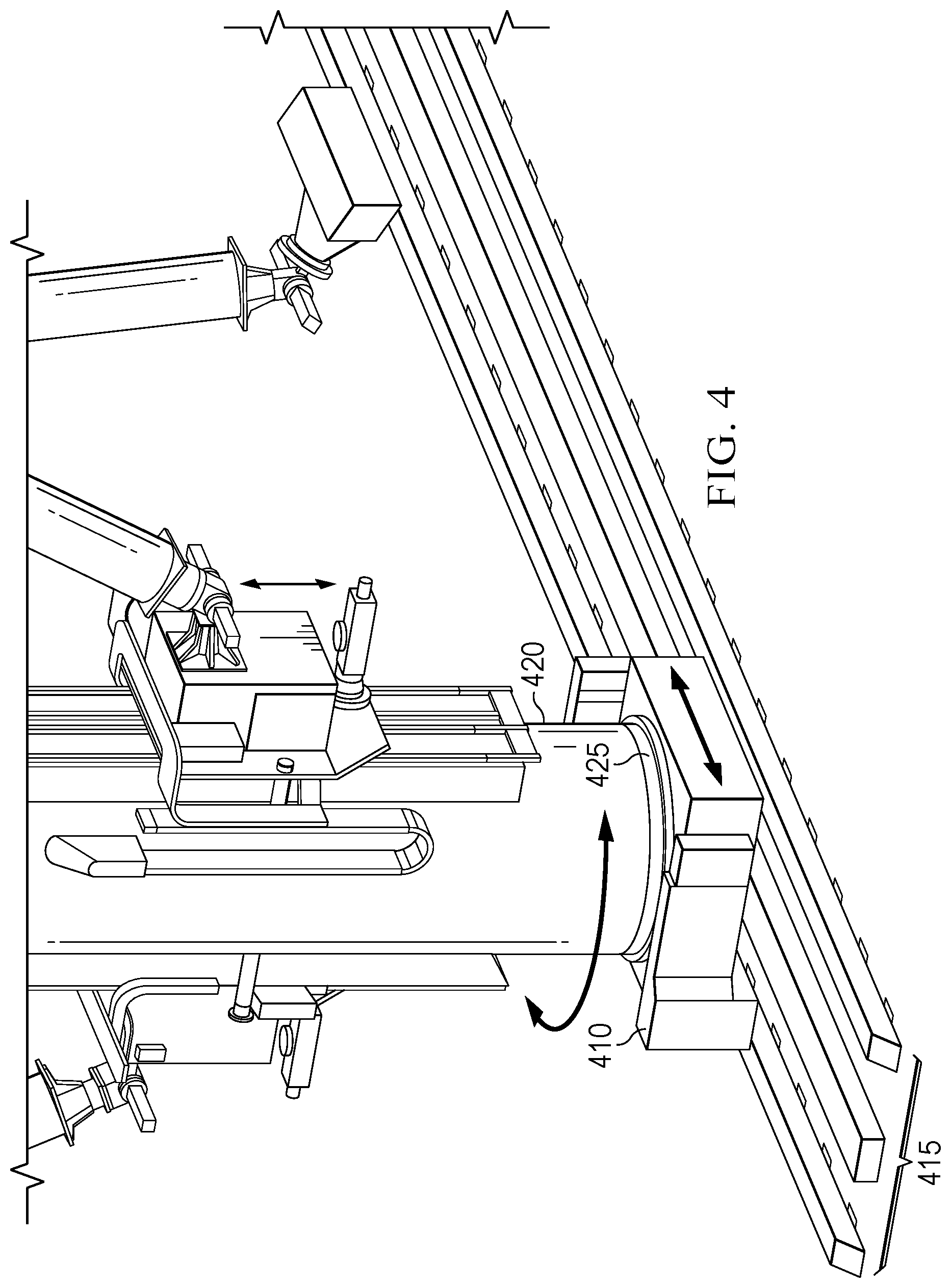 Patent US12403706 Figure 4 – Robotics for inkjet printing vehicle livery