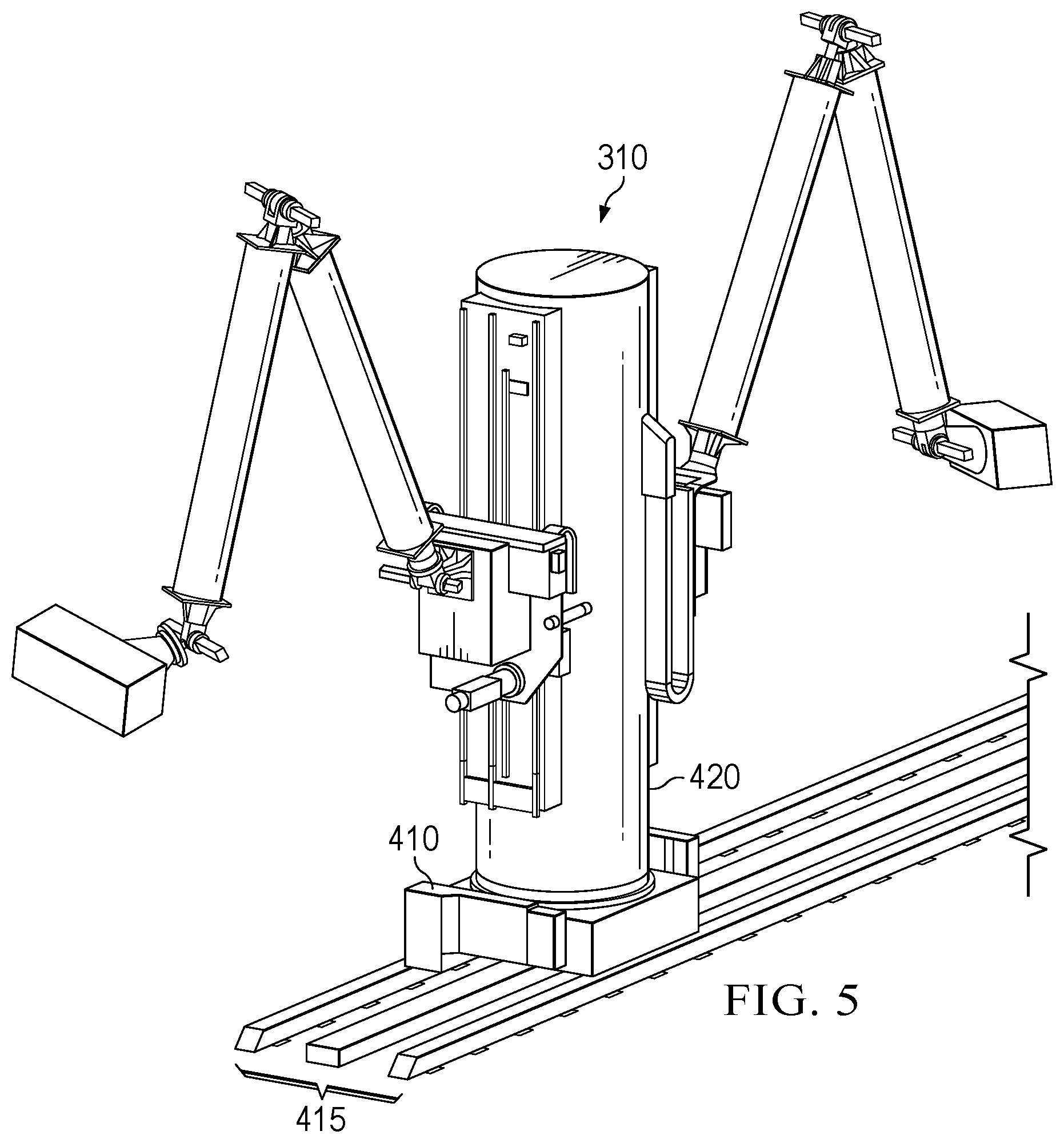 Patent US12403706 Figure 5 – Robotics for inkjet printing vehicle livery