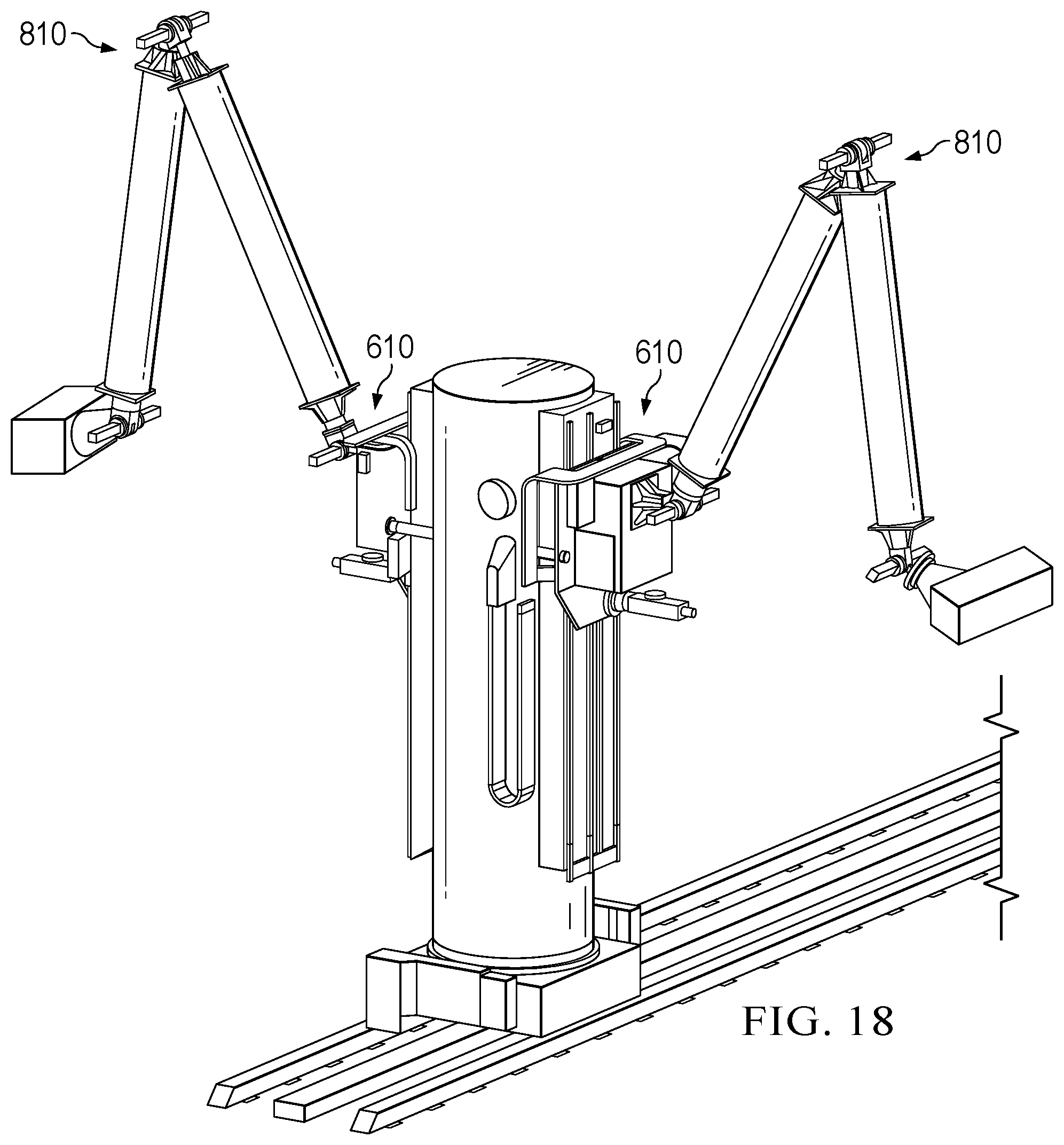 Patent US12403706 Figure 18 – Robotics for inkjet printing vehicle livery