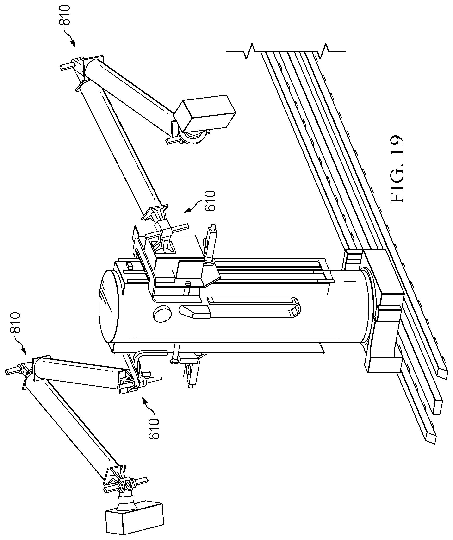 Patent US12403706 Figure 19 – Robotics for inkjet printing vehicle livery