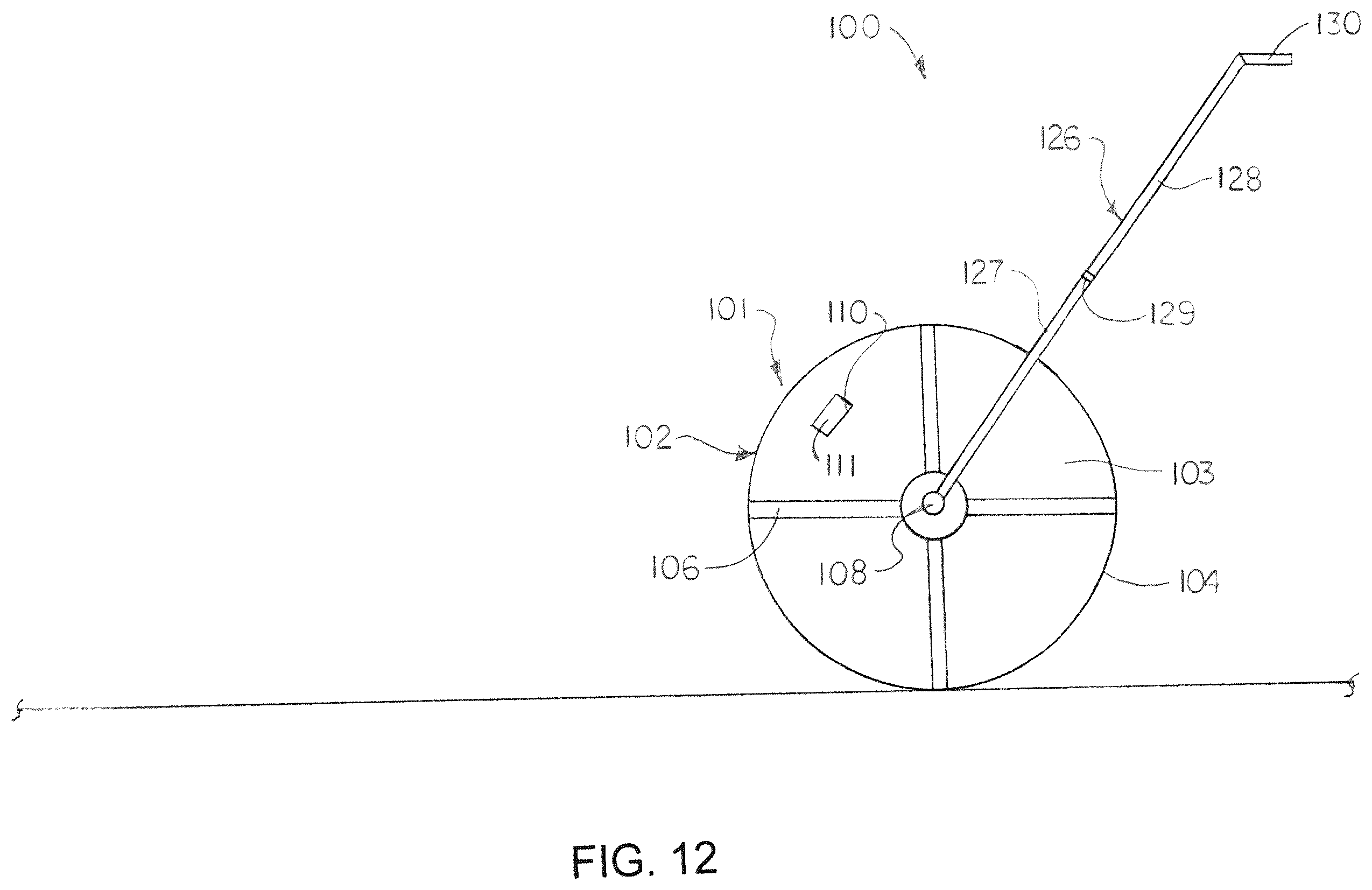 Patent US12403721 Figure 8 – Chalk line marking devices and methods
