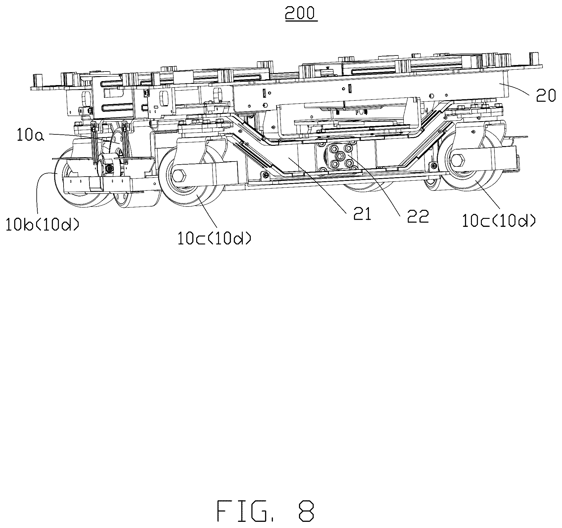 Patent US12403723 Figure 8 – Driving assembly and transfer device