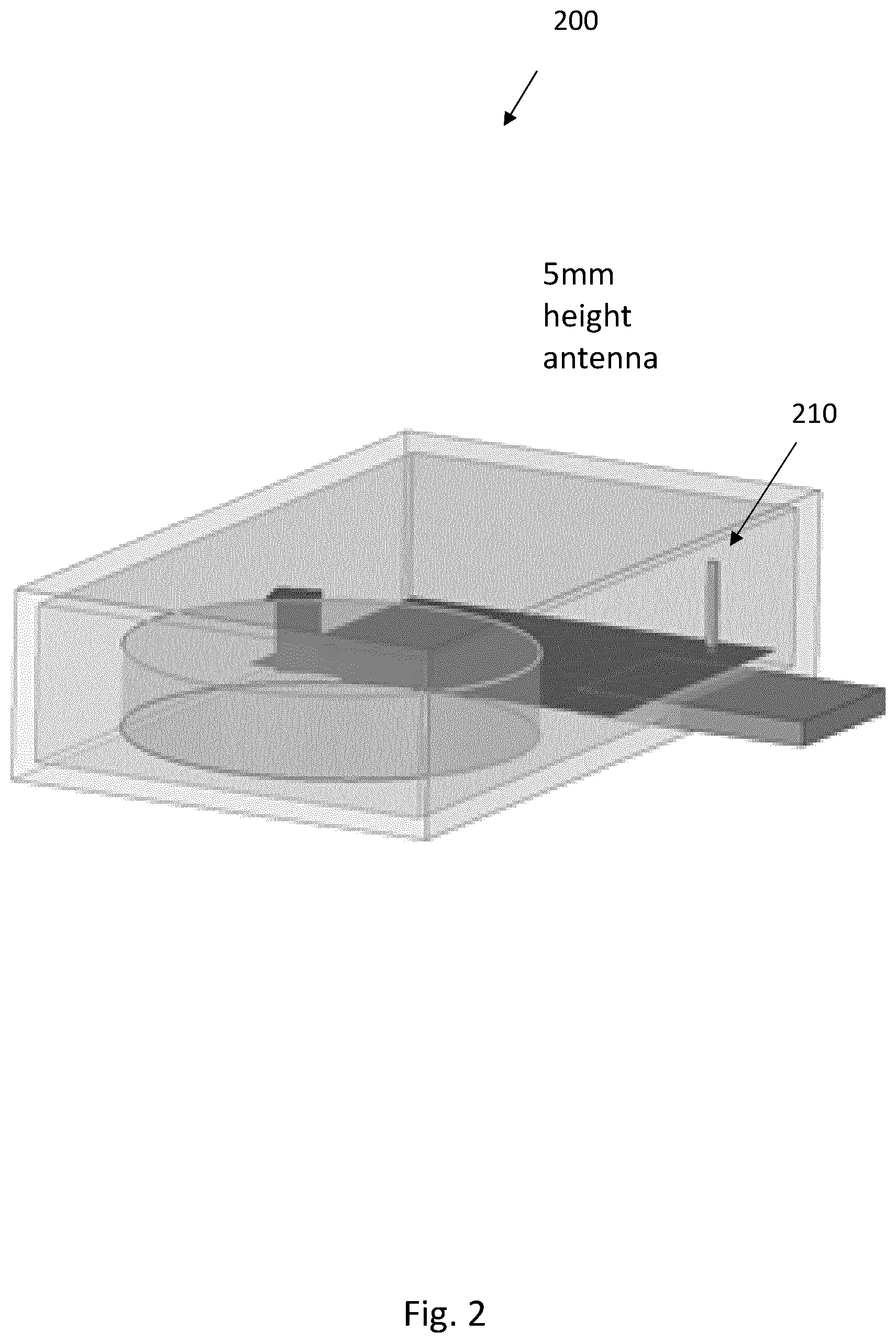 Patent US12403729 Figure 2 – Antenna structure and wheel structure with a TPMS system