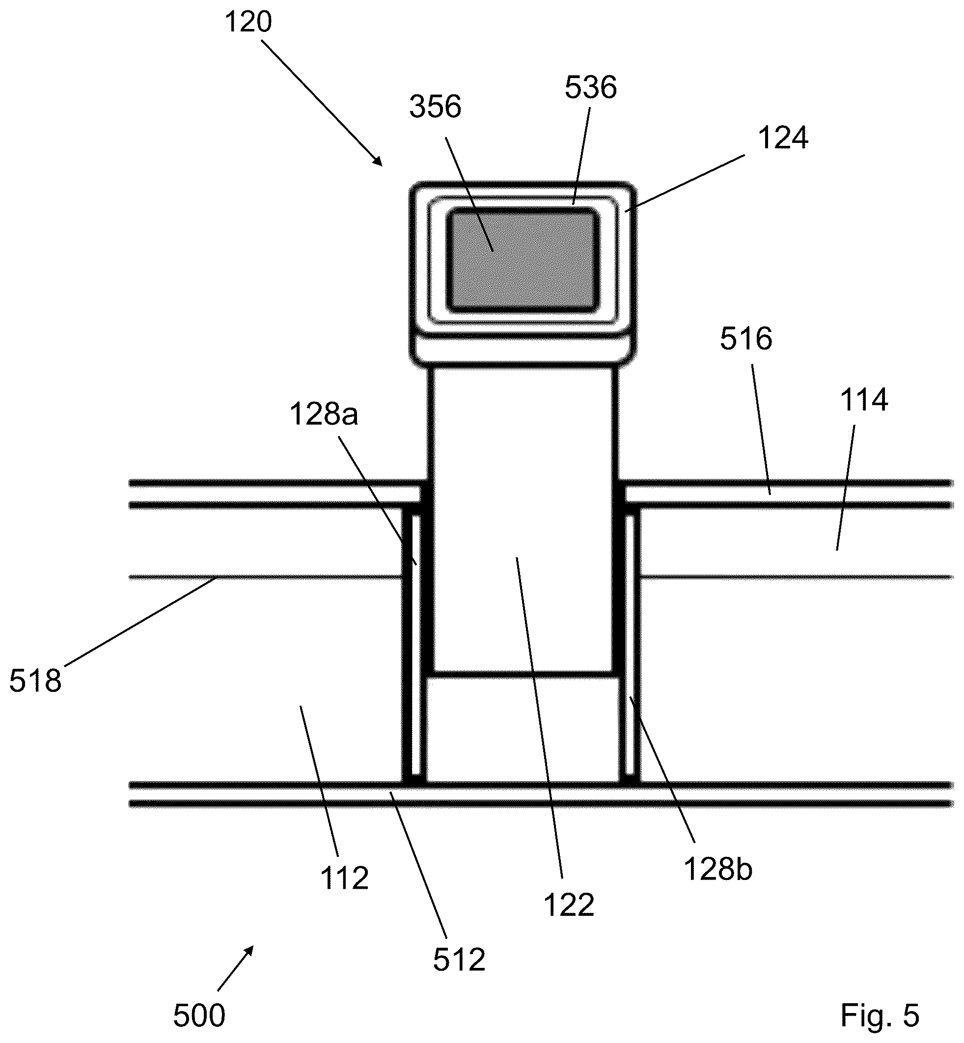Patent US12403735 Figure 5 – Vehicular utility mount system