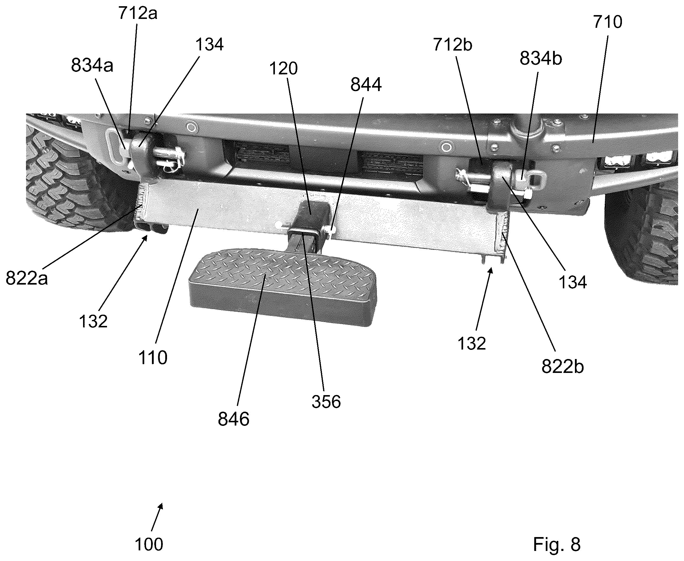 Patent US12403735 Figure 9 – Vehicular utility mount system