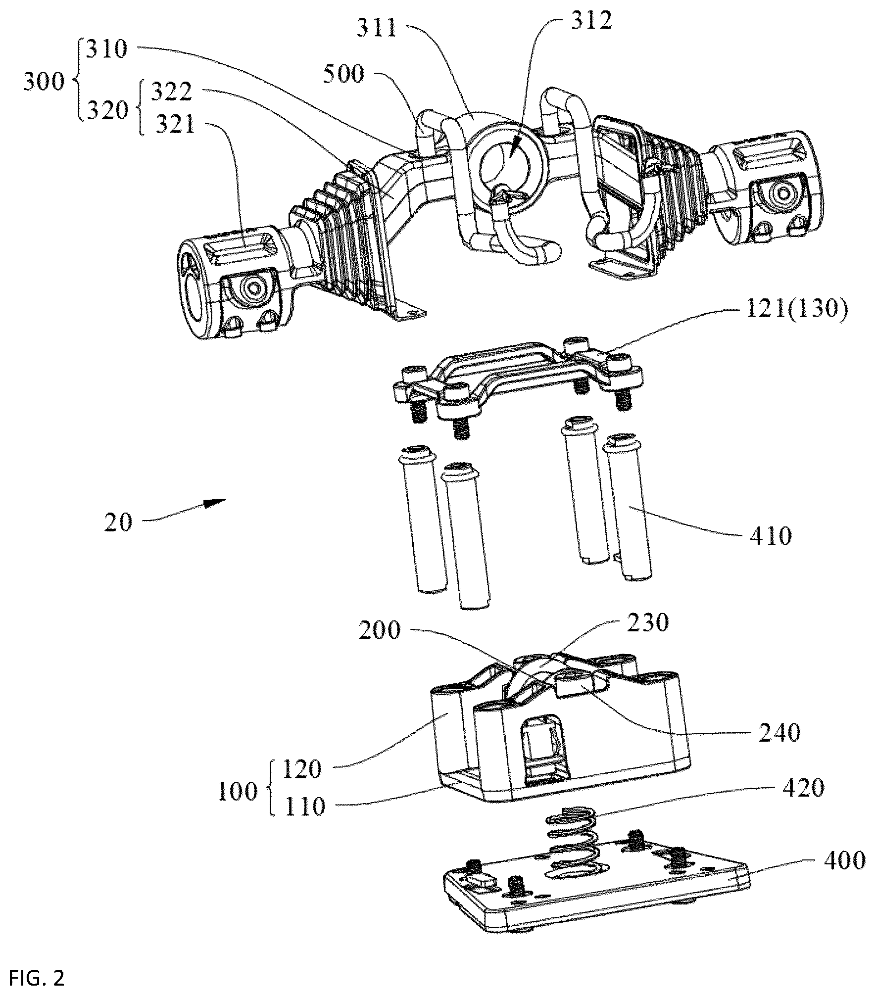 Patent US12403736 Figure 2 – Axle structure and vehicle