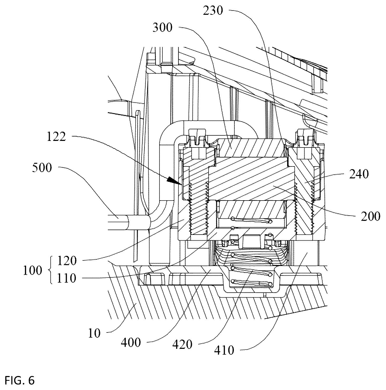 Patent US12403736 Figure 4 – Axle structure and vehicle