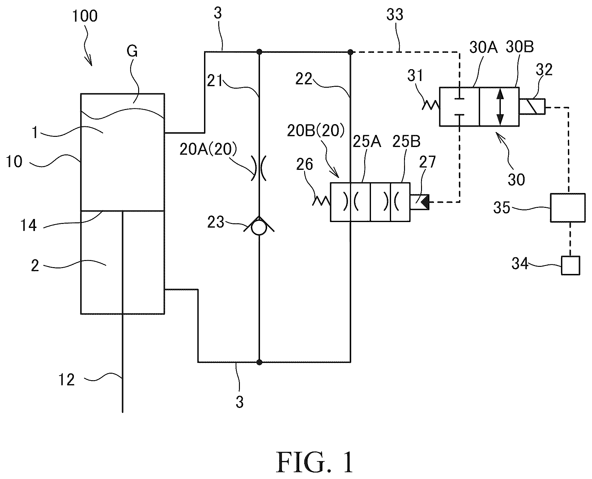 Patent US12403738 Figure 1 – Fluid pressure shock absorber