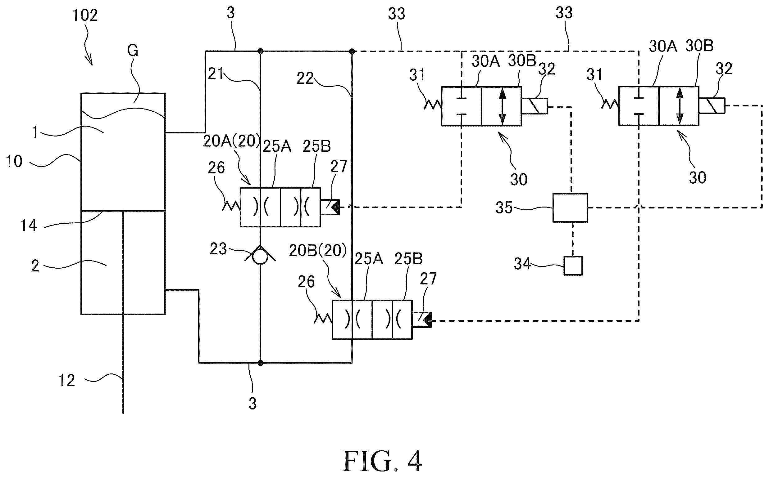 Patent US12403738 Figure 4 – Fluid pressure shock absorber