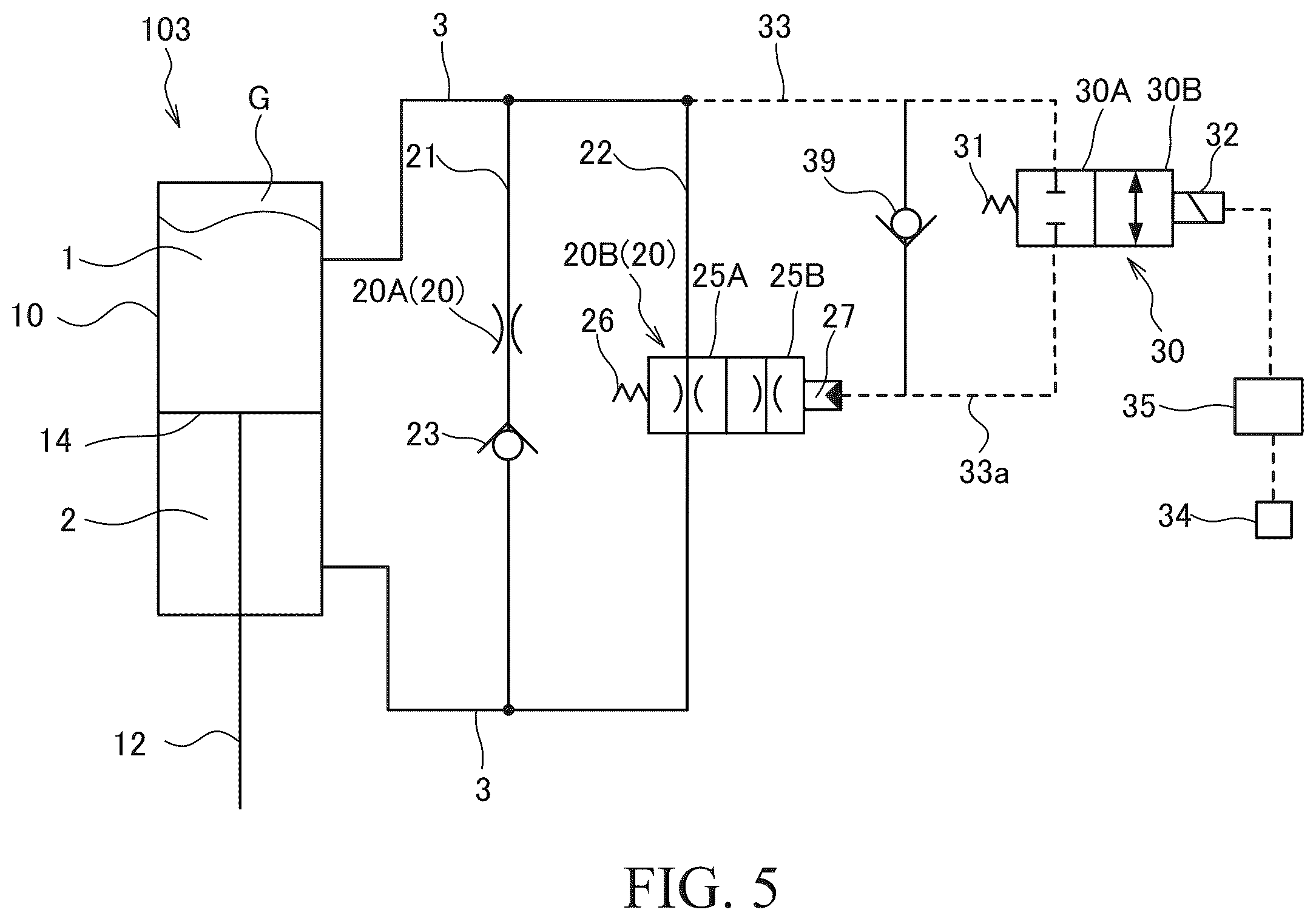 Patent US12403738 Figure 5 – Fluid pressure shock absorber