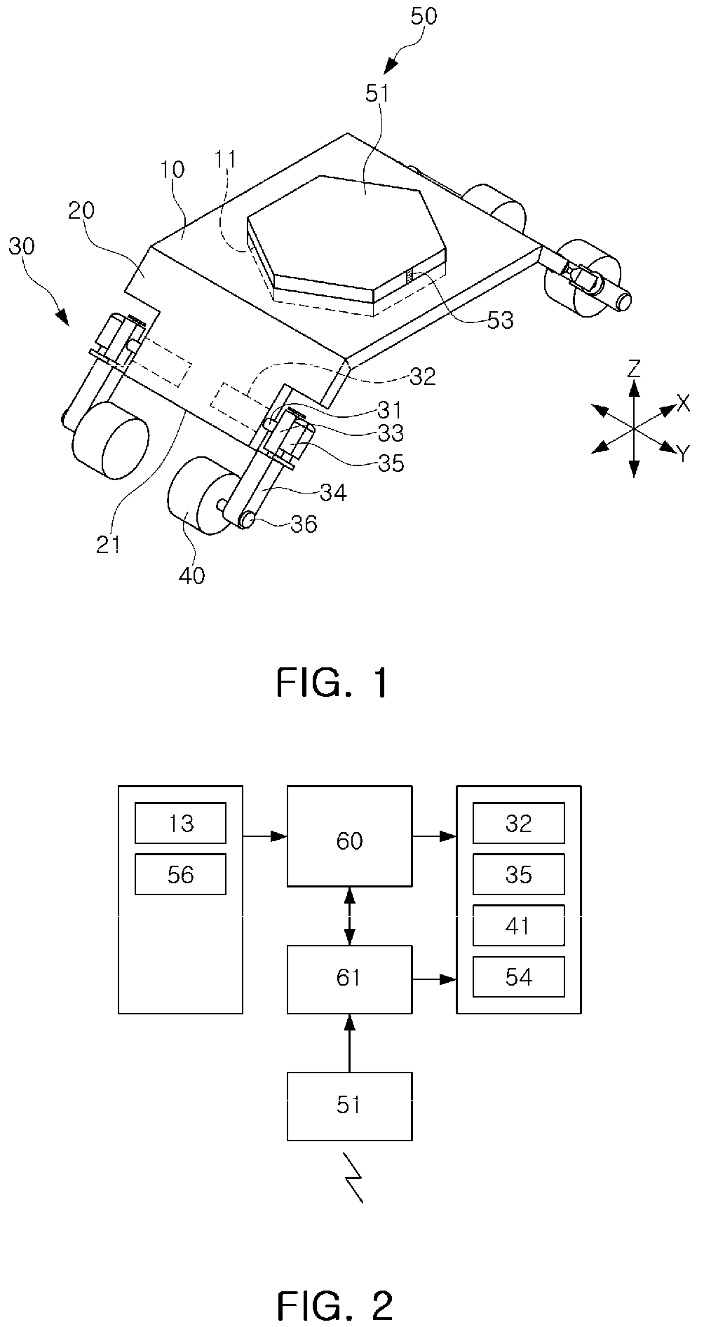 Patent US12403739 Figure 1 – Transporting robot