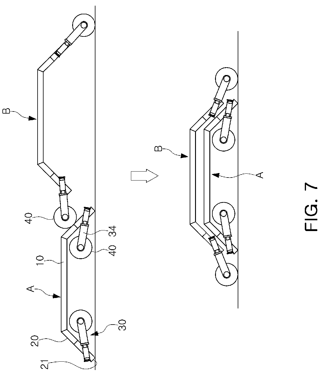 Patent US12403739 Figure 5 – Transporting robot