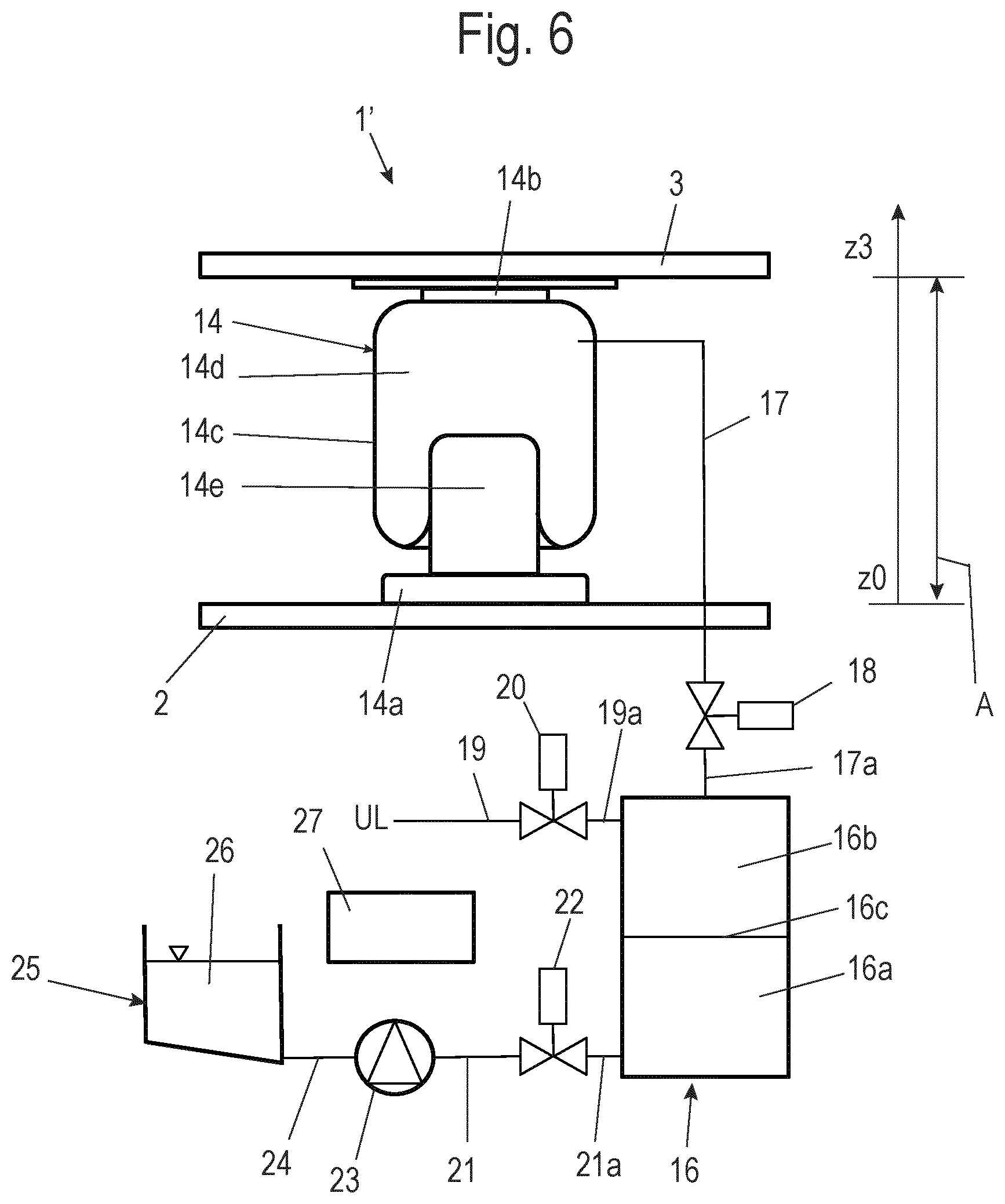 Patent US12403743 Figure 6 – Suspension arrangement and method for controlling suspension arrangements