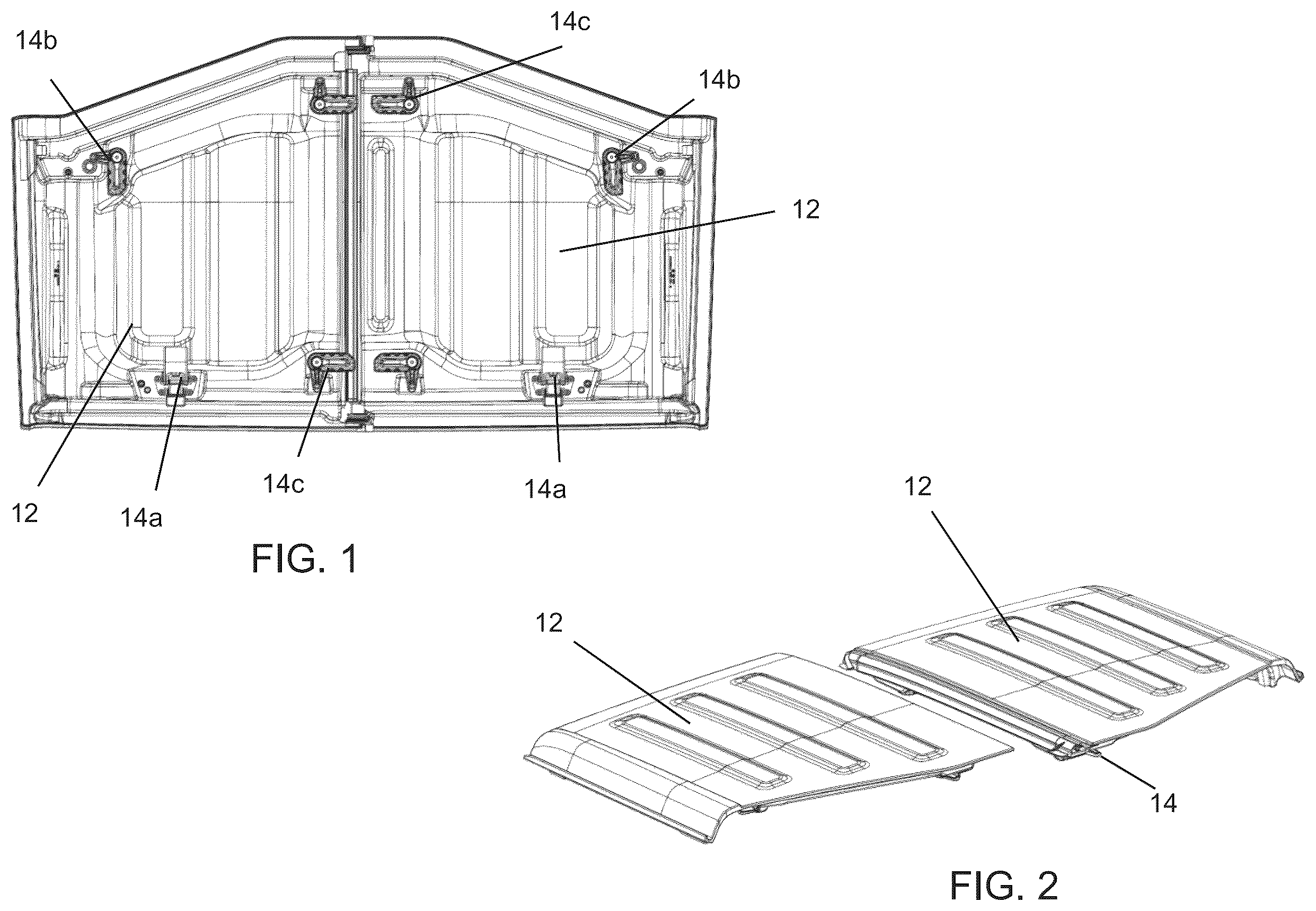 Patent US12403750 Figure 1 – Glass roof panel assembly for vehicle roof