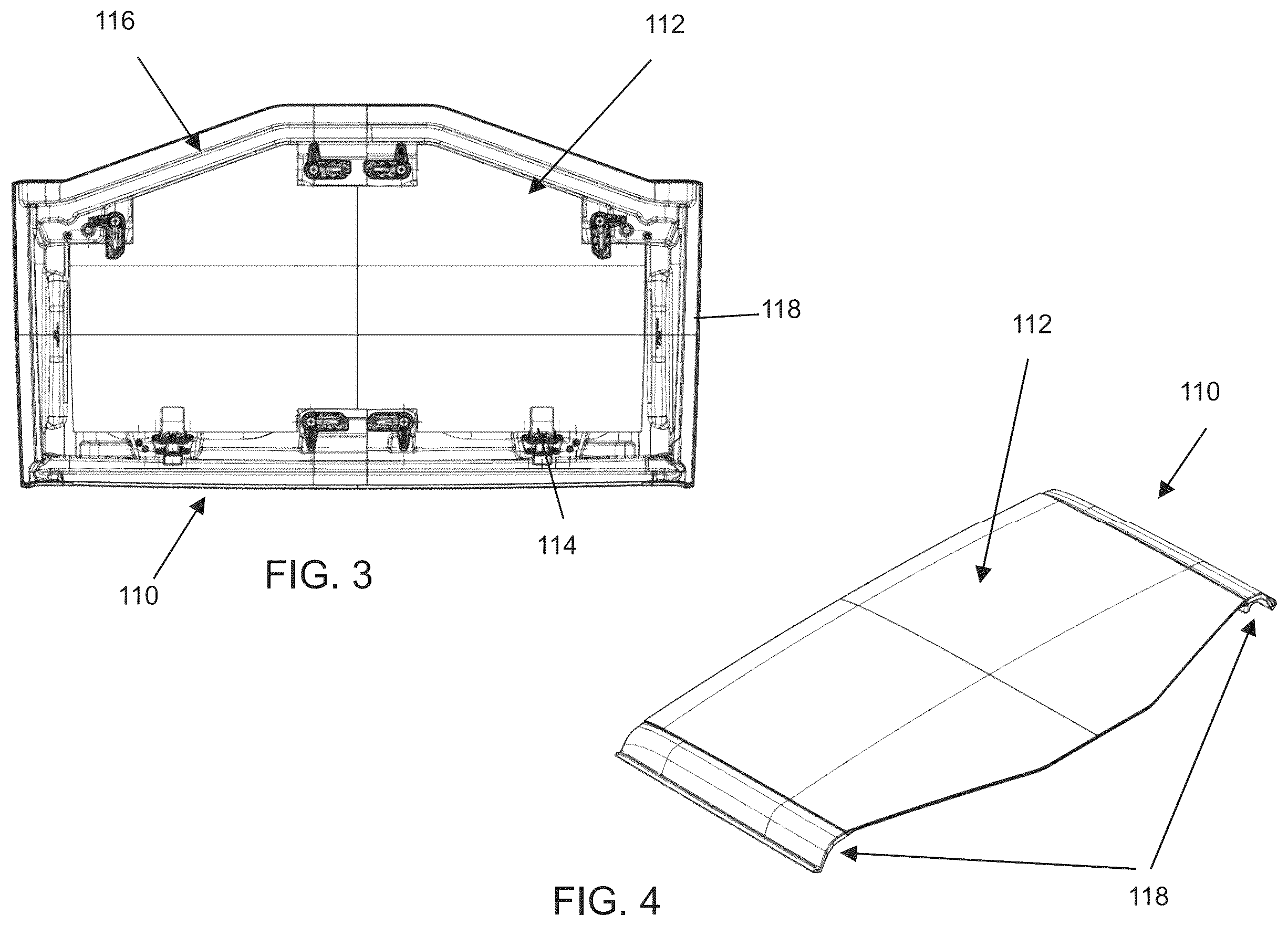 Patent US12403750 Figure 2 – Glass roof panel assembly for vehicle roof