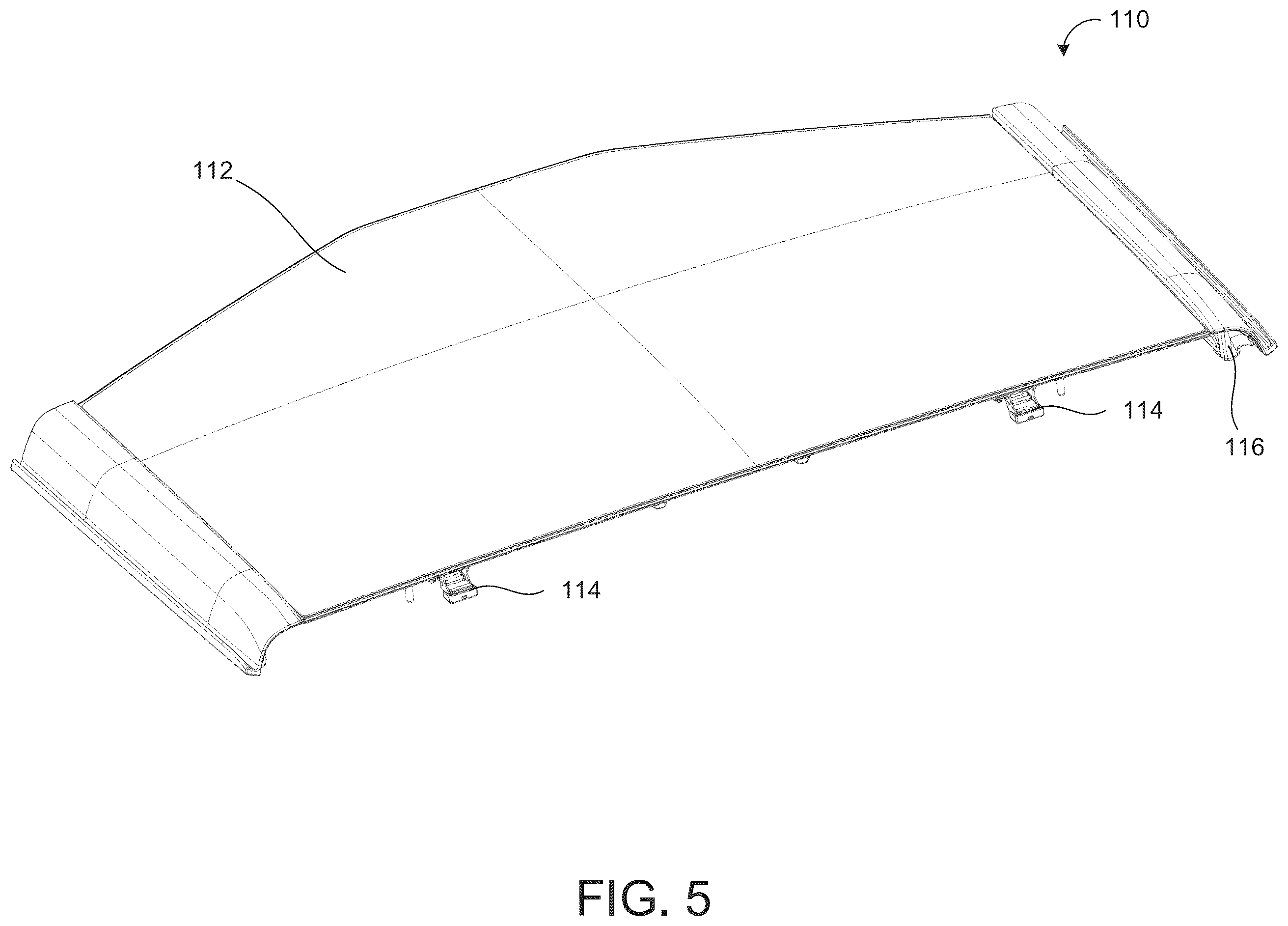 Patent US12403750 Figure 3 – Glass roof panel assembly for vehicle roof
