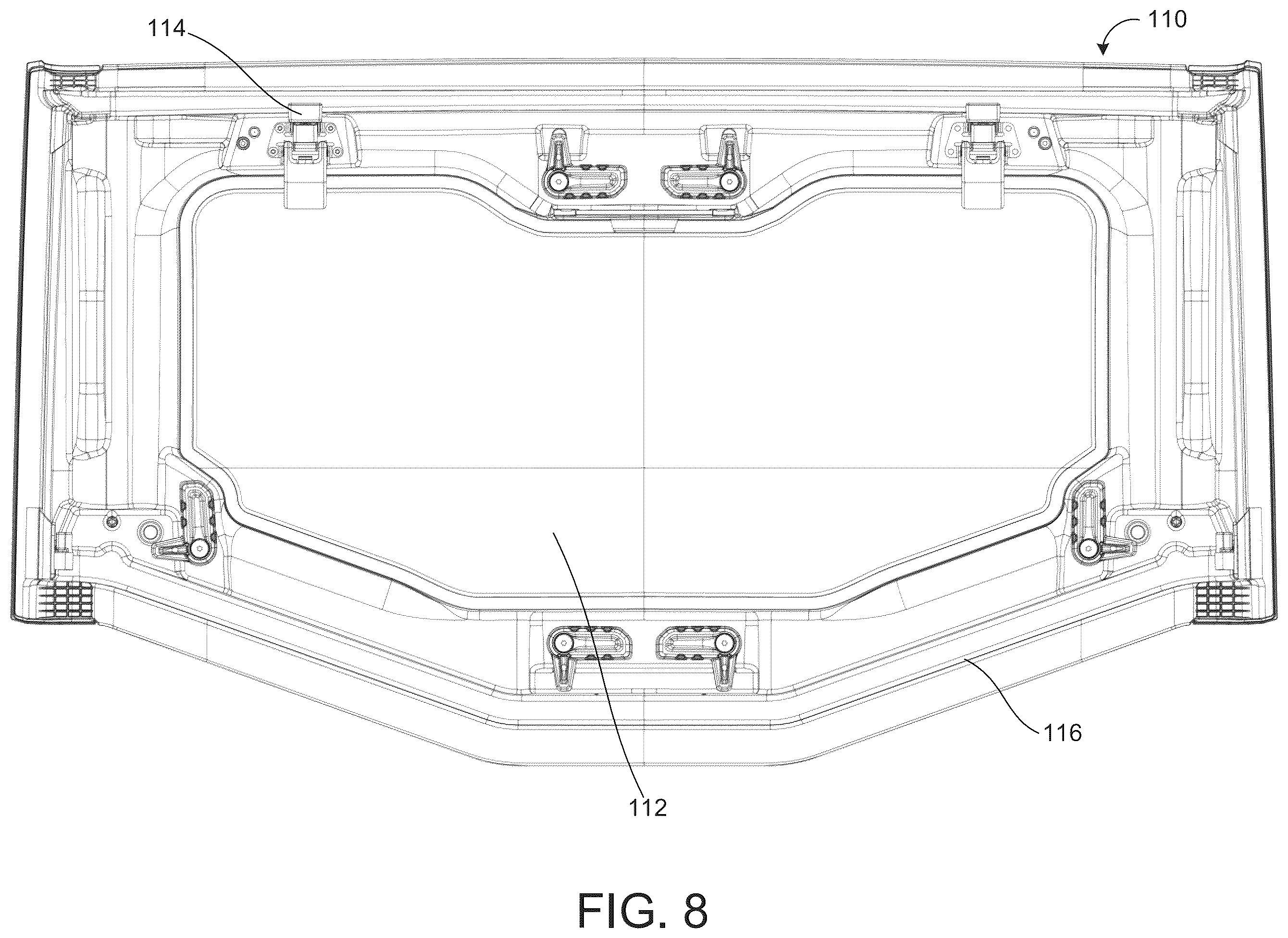 Patent US12403750 Figure 6 – Glass roof panel assembly for vehicle roof