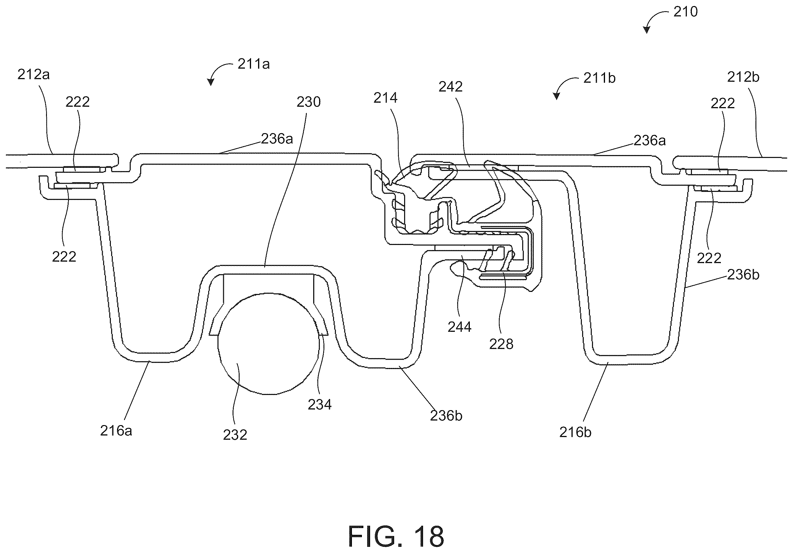 Patent US12403750 Figure 16 – Glass roof panel assembly for vehicle roof
