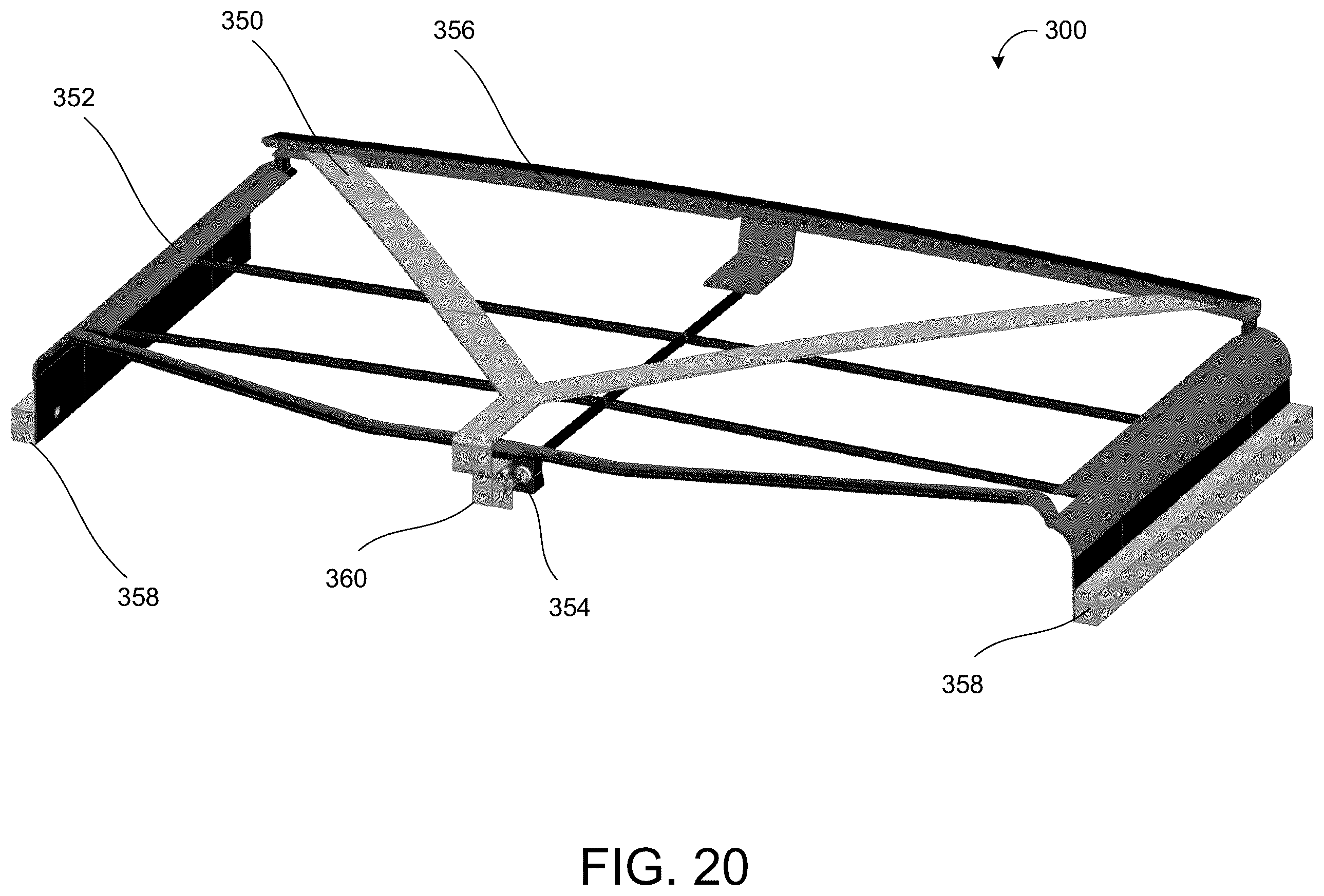 Patent US12403750 Figure 18 – Glass roof panel assembly for vehicle roof