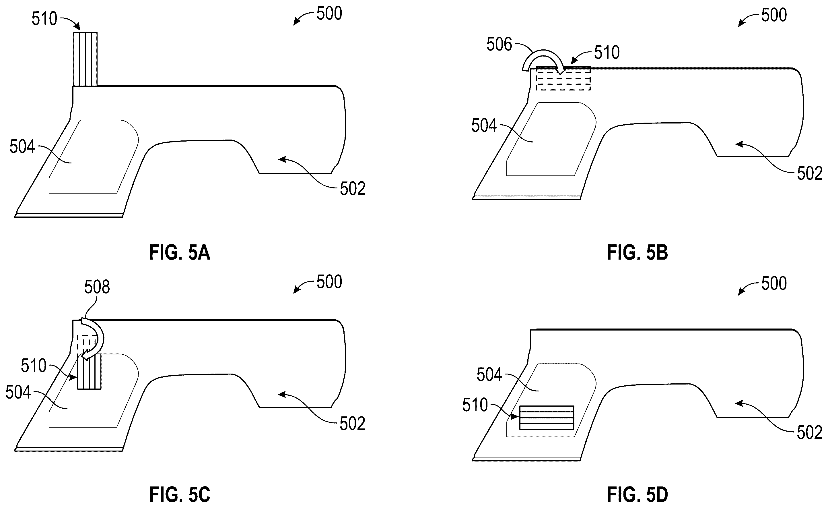 Patent US12403752 Figure 5 – Folding tonneau cover