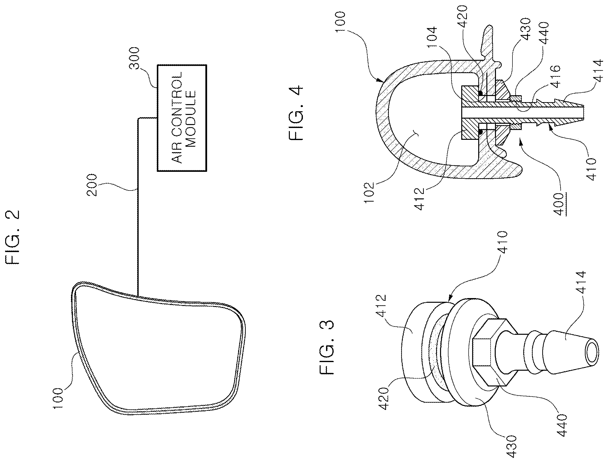 Patent US12403753 Figure 2 – Sealing structure of active weather strip of vehicle and manufacturing method thereof