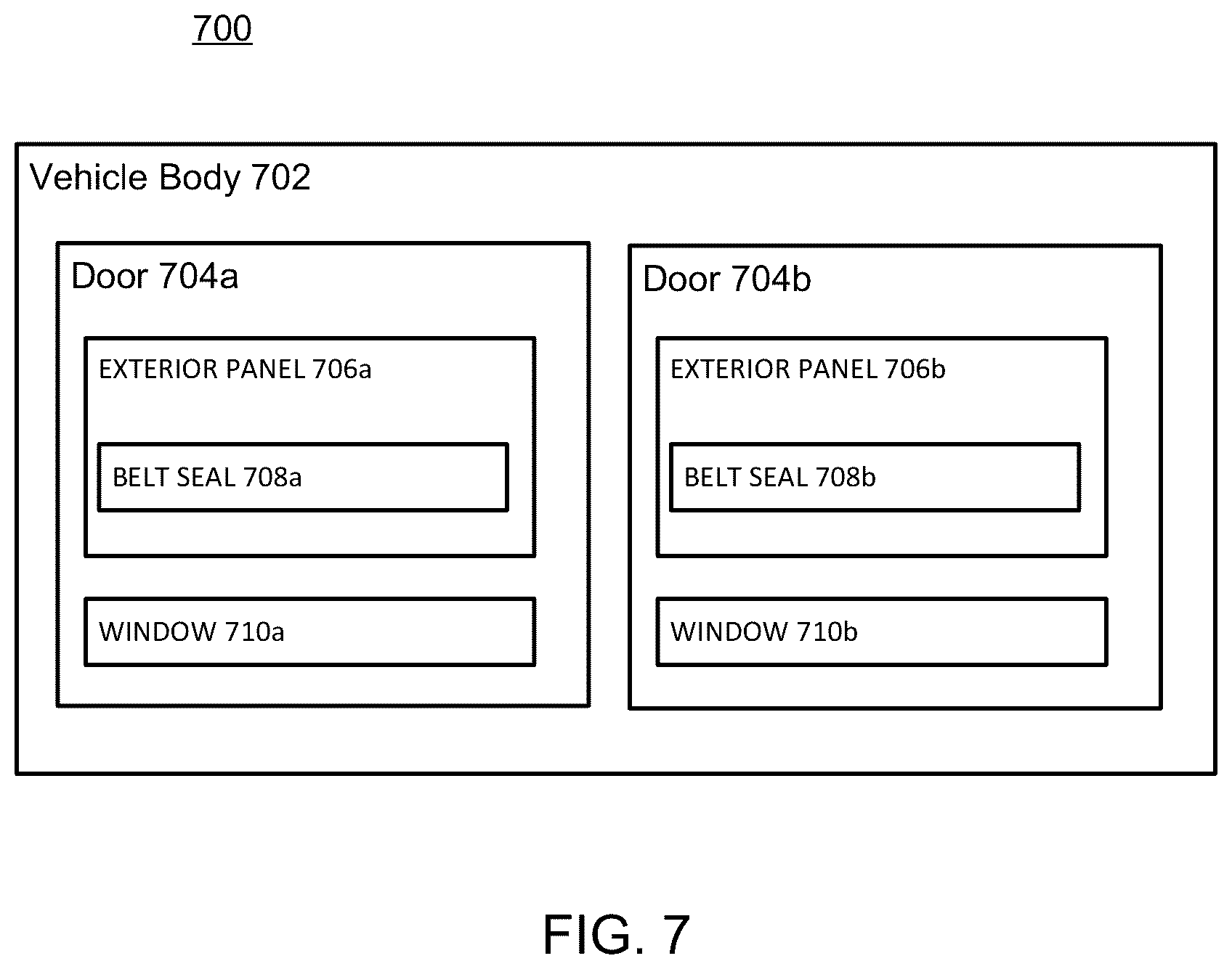 Patent US12403754 Figure 7 – Hidden outer belt seal