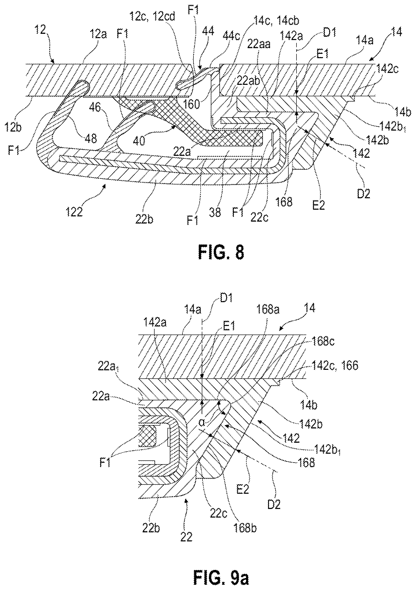 Patent US12403755 Figure 4 – Encapsulated fixed window module for a motor vehicle