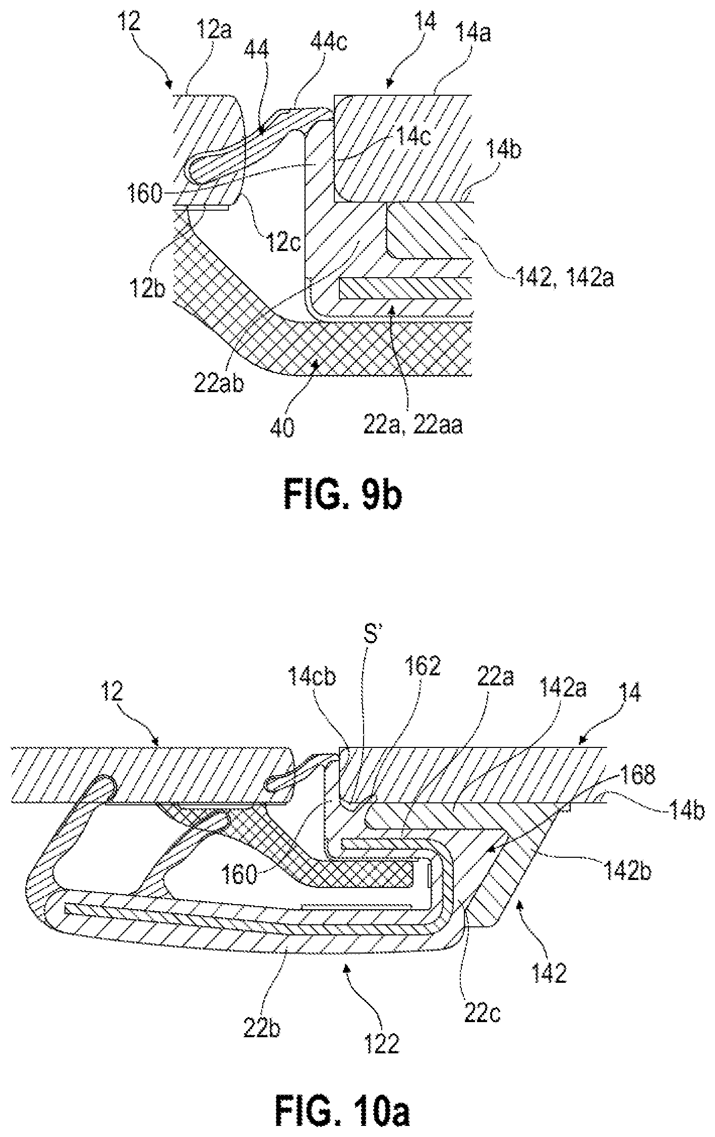 Patent US12403755 Figure 5 – Encapsulated fixed window module for a motor vehicle