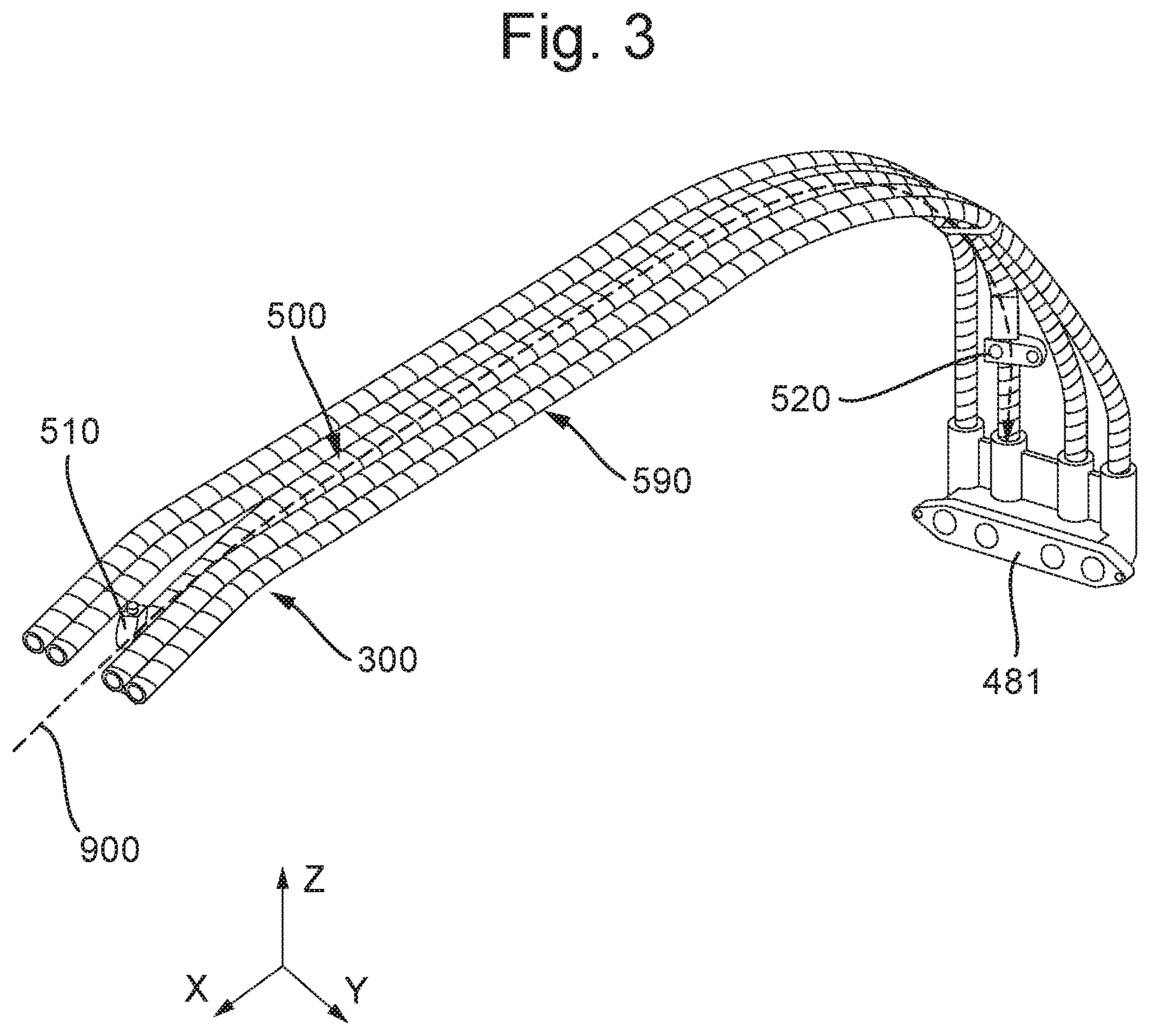 Patent US12403756 Figure 3 – Rear axle with integrated electric motor