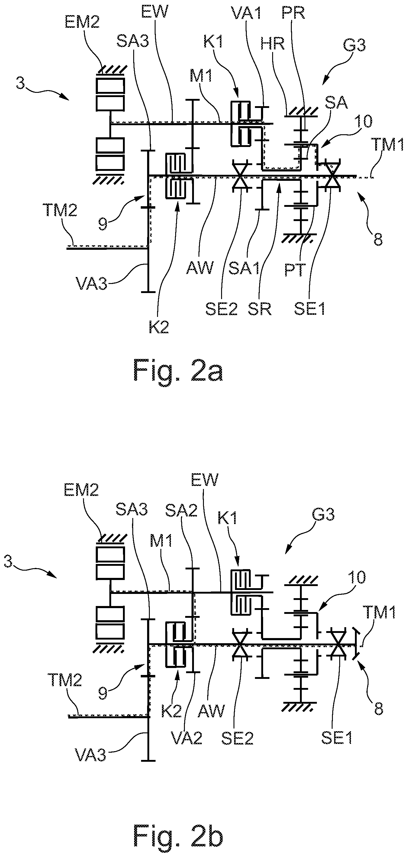 Patent US12403759 Figure 2 – Drive arrangement for a tractor