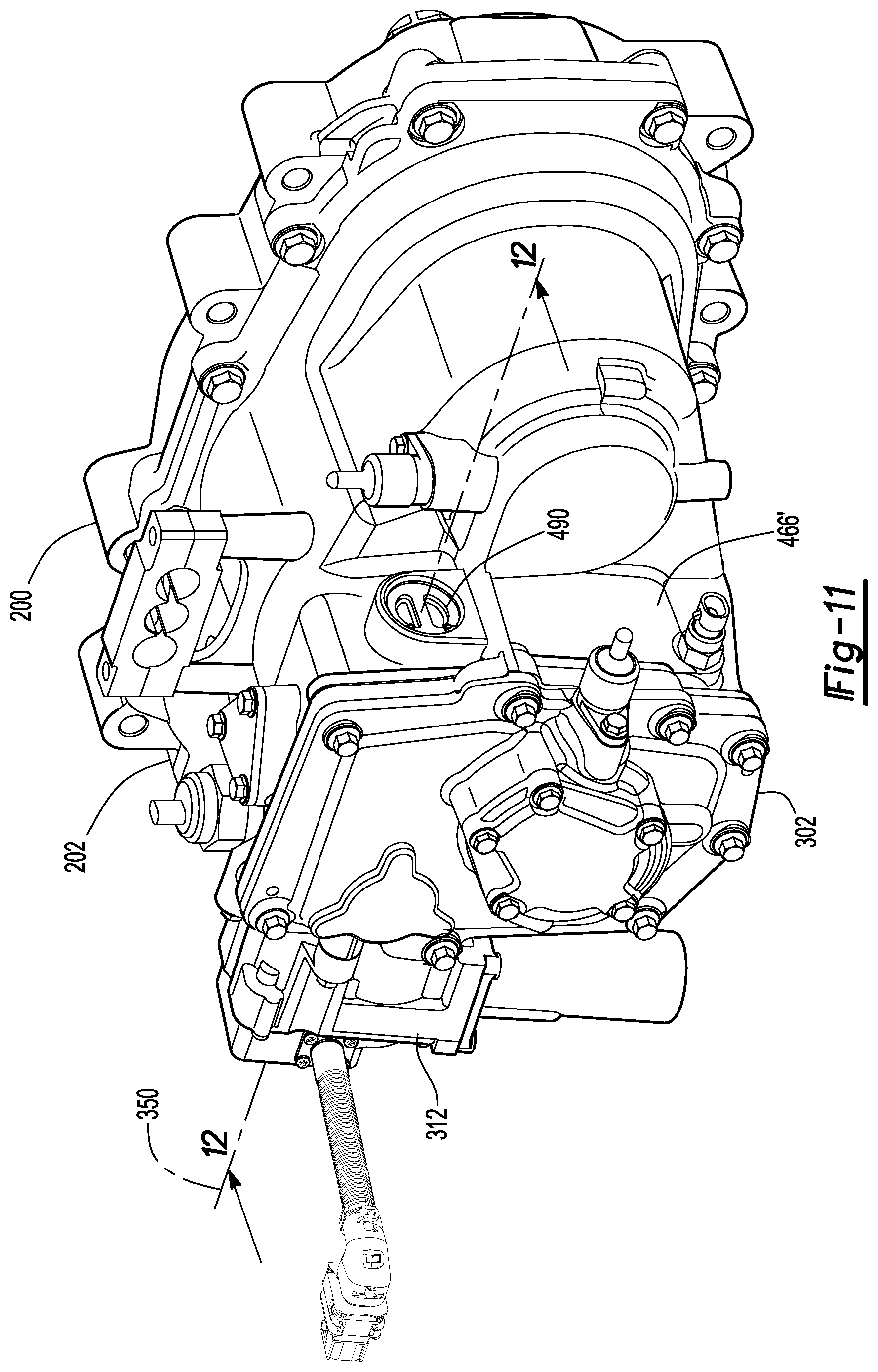 Patent US12403762 Figure 11 – Axle assembly having a shift mechanism