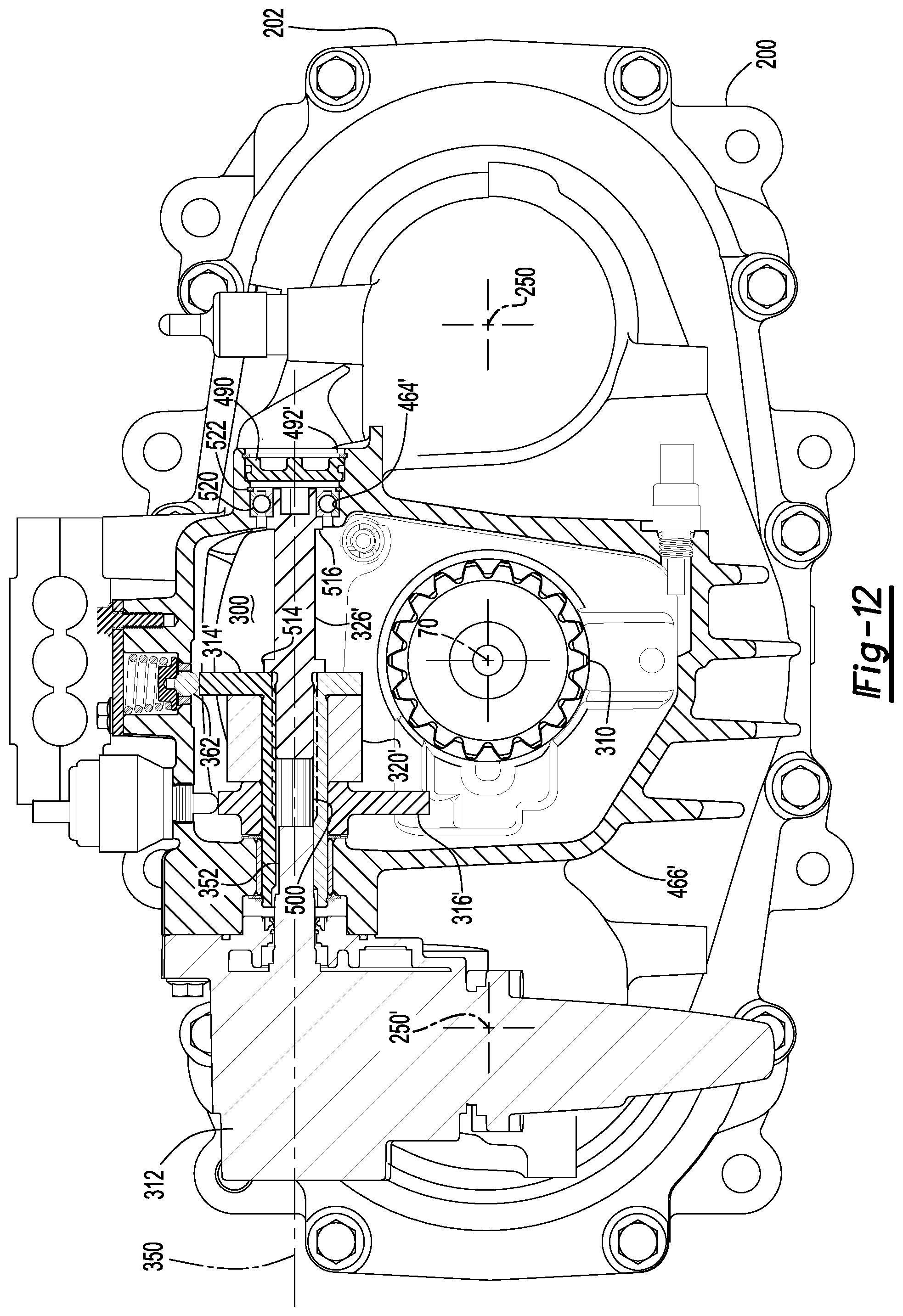 Patent US12403762 Figure 12 – Axle assembly having a shift mechanism