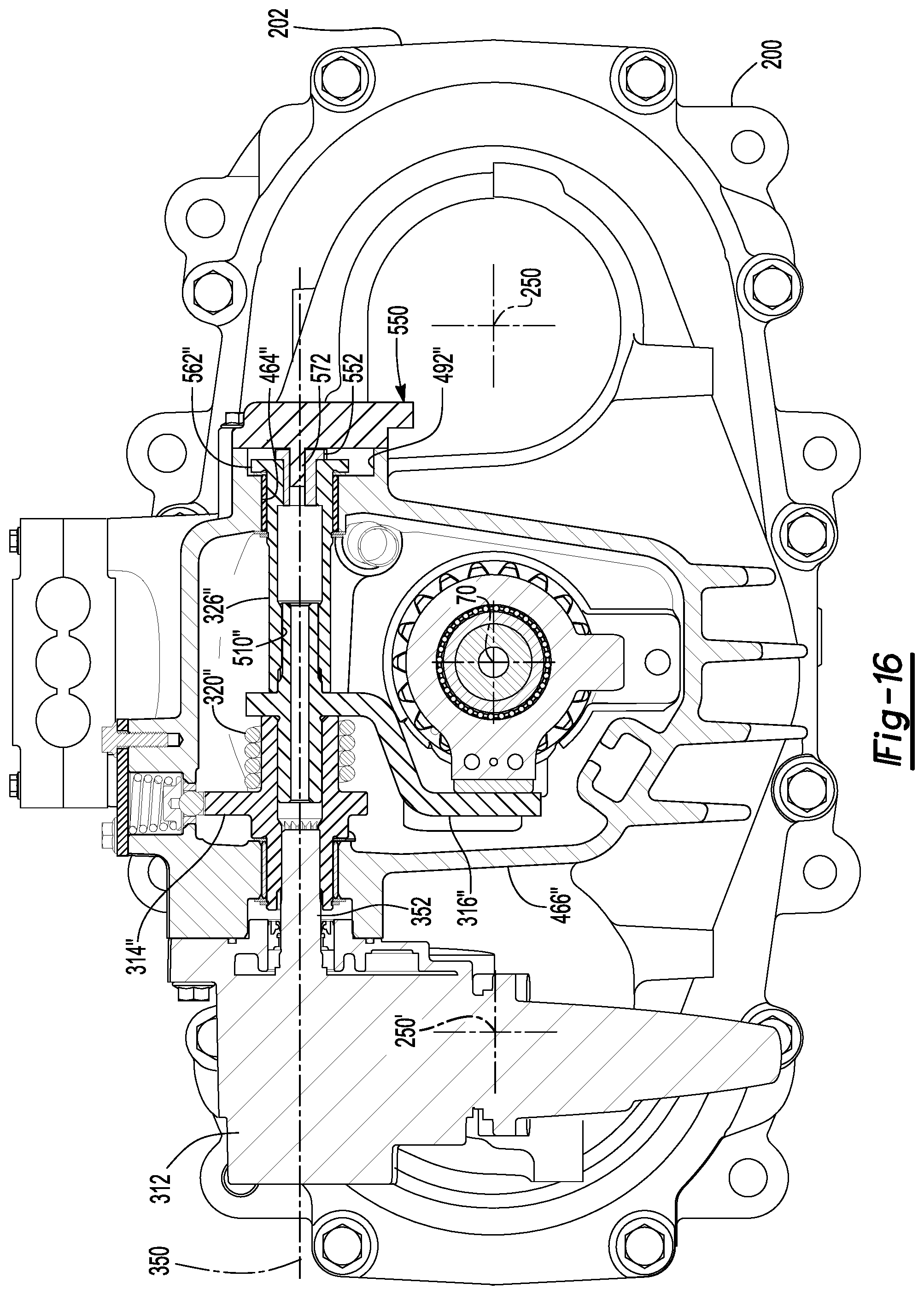 Patent US12403762 Figure 16 – Axle assembly having a shift mechanism