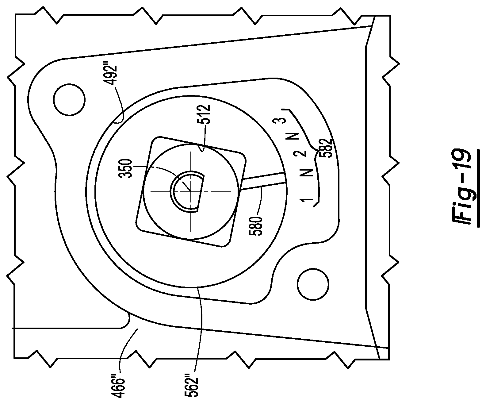 Patent US12403762 Figure 19 – Axle assembly having a shift mechanism