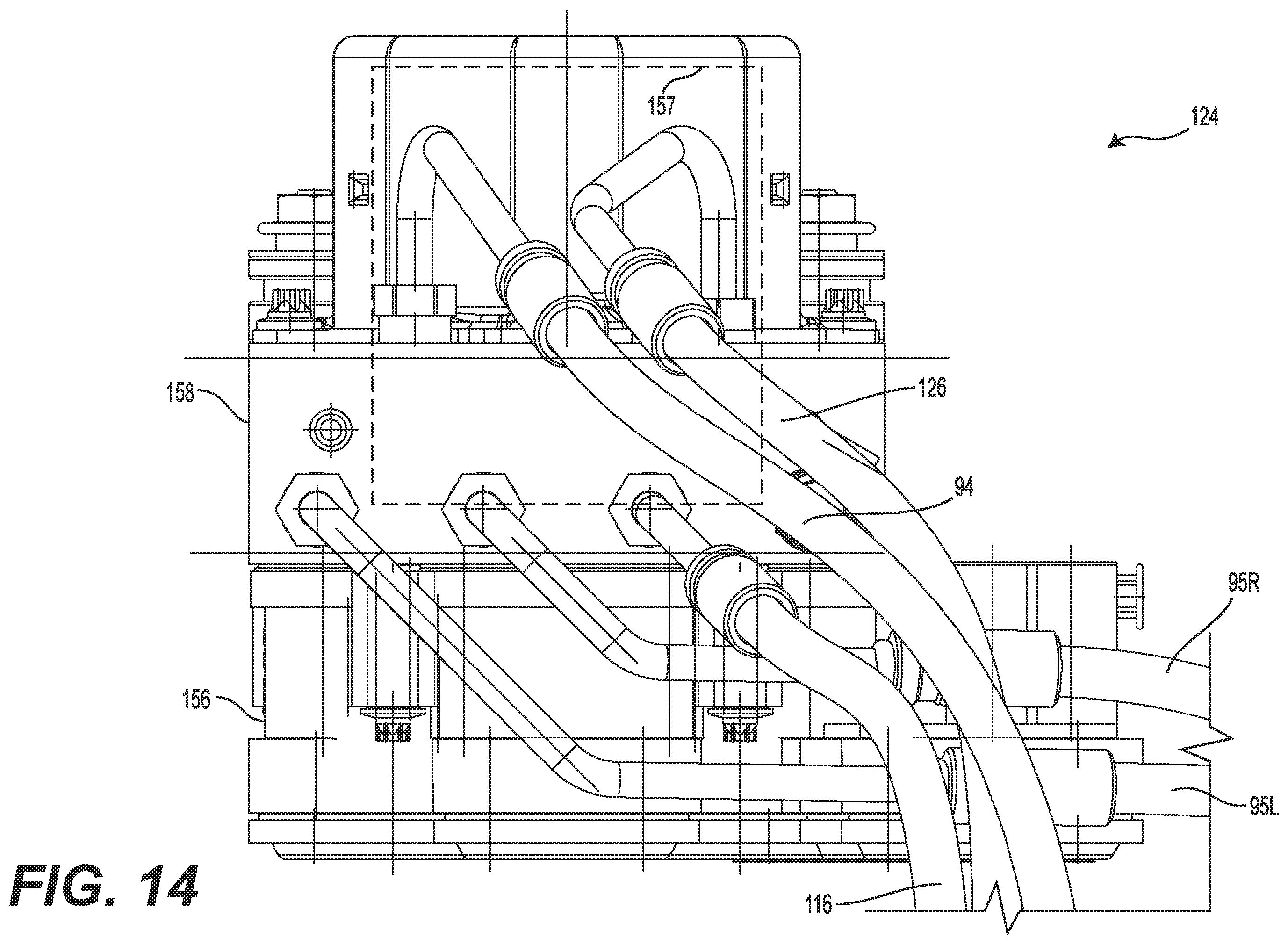 Patent US12403764 Figure 14 – Controllable differential system and vehicle having the controllable differential system